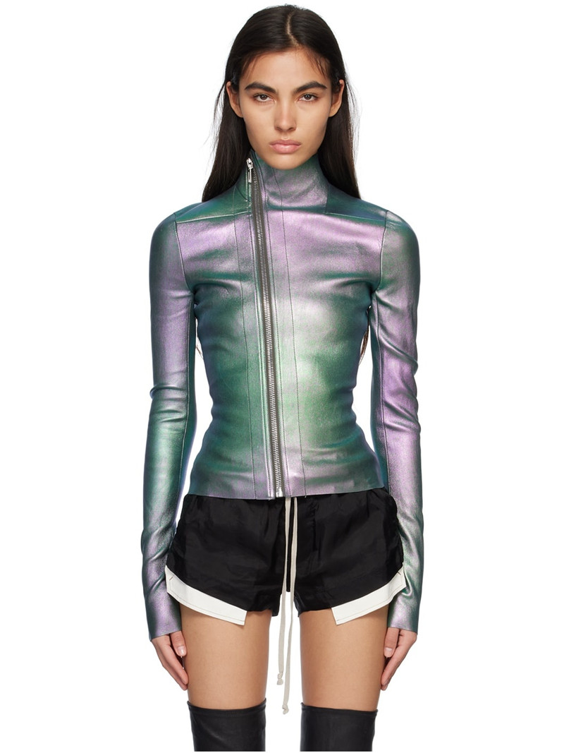 Green Gary Leather Jacket 1