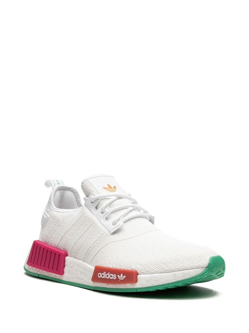 adidas NMD_R1 "White/Magenta/Green" sneakers outlook