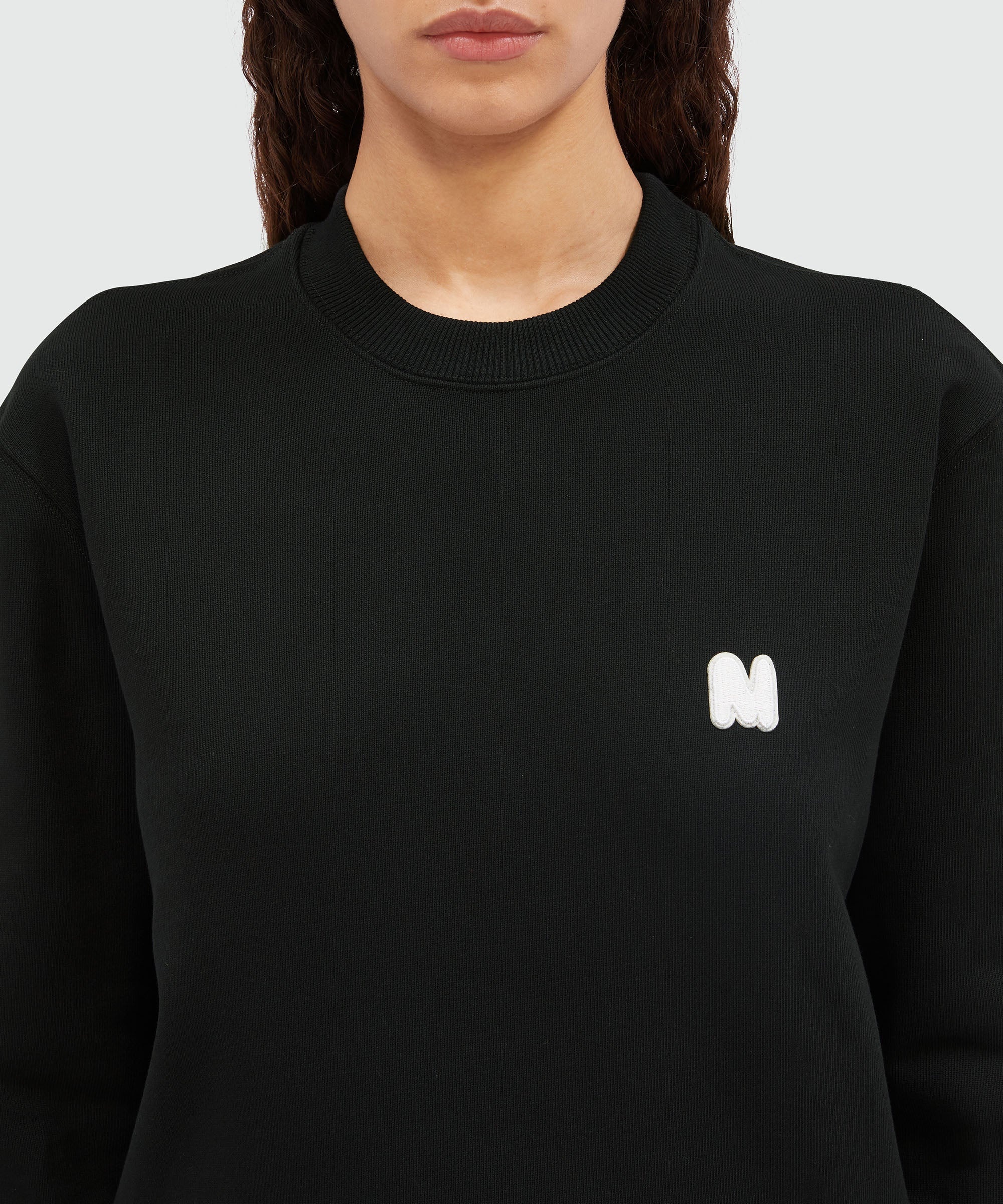 Cream jersey sweatshirt with "TheMwave" patch - 5
