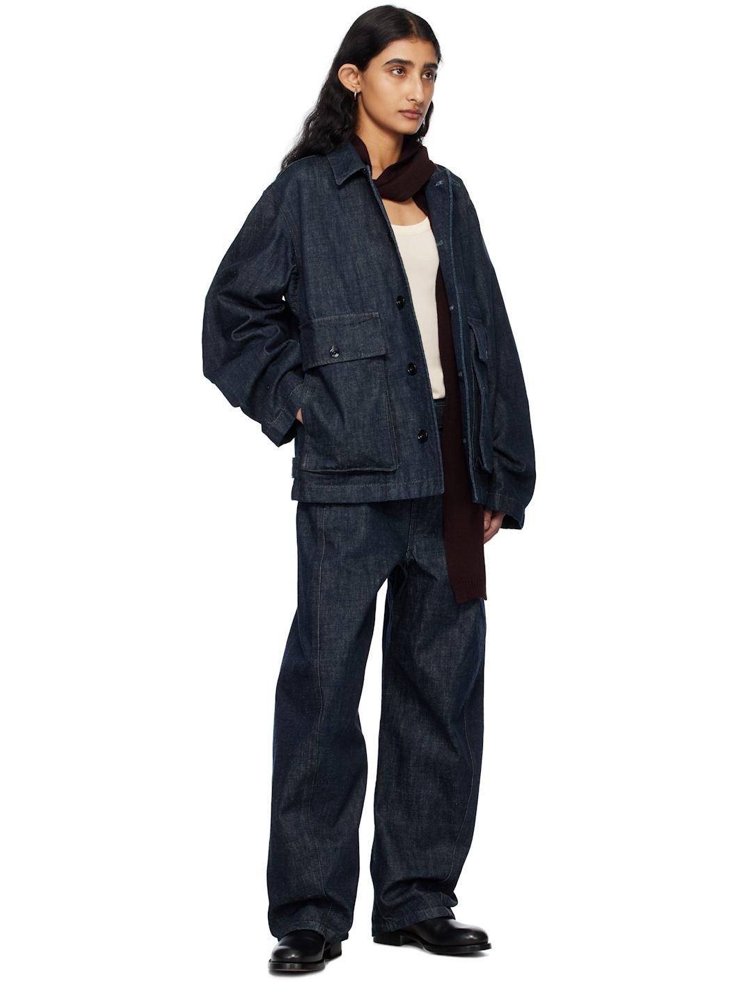 Indigo Boxy Denim Jacket - 5