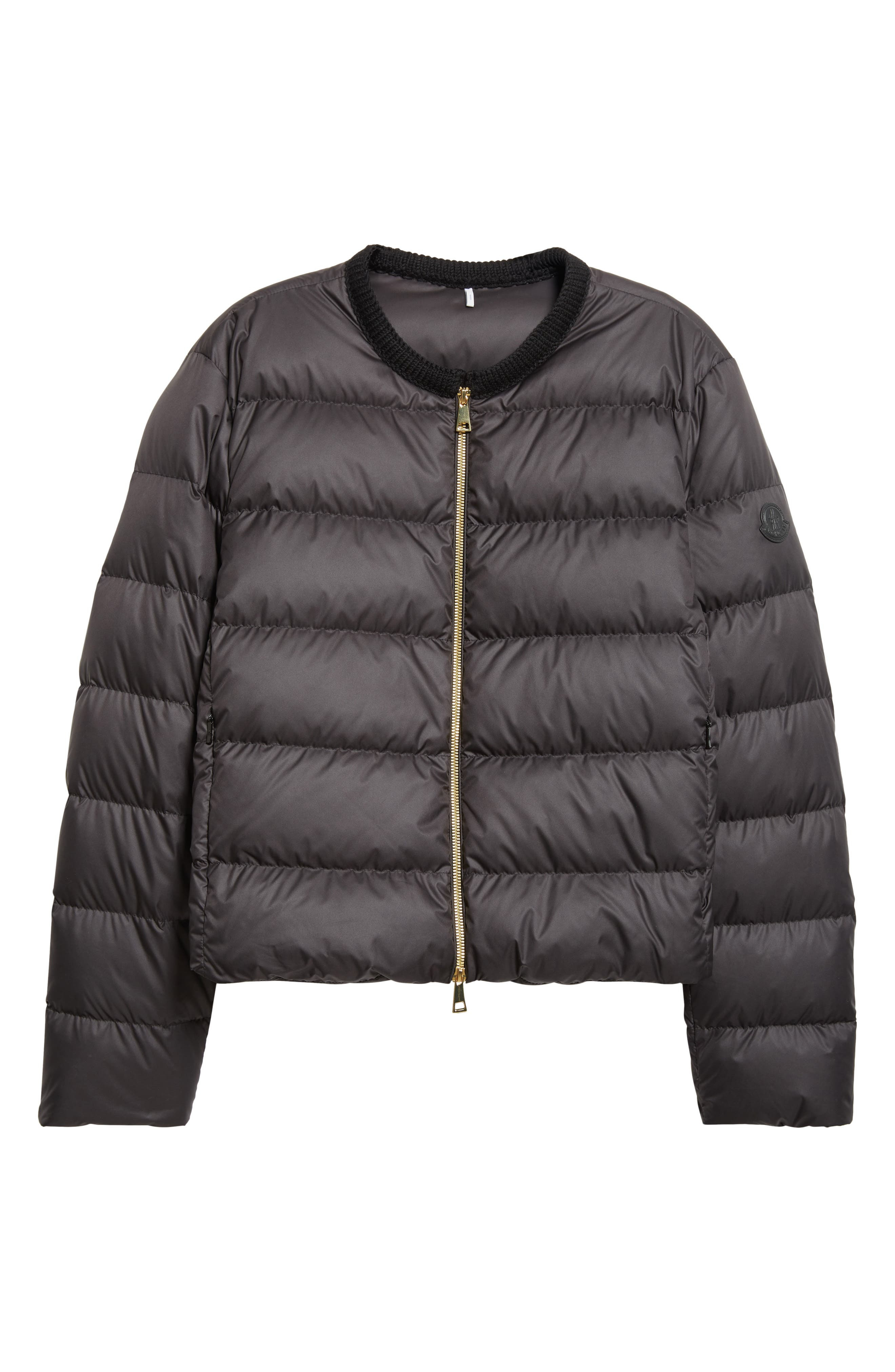 Moncler Mauvezin Mixed Media Down Puffer Jacket in Black at Nordstrom - 7