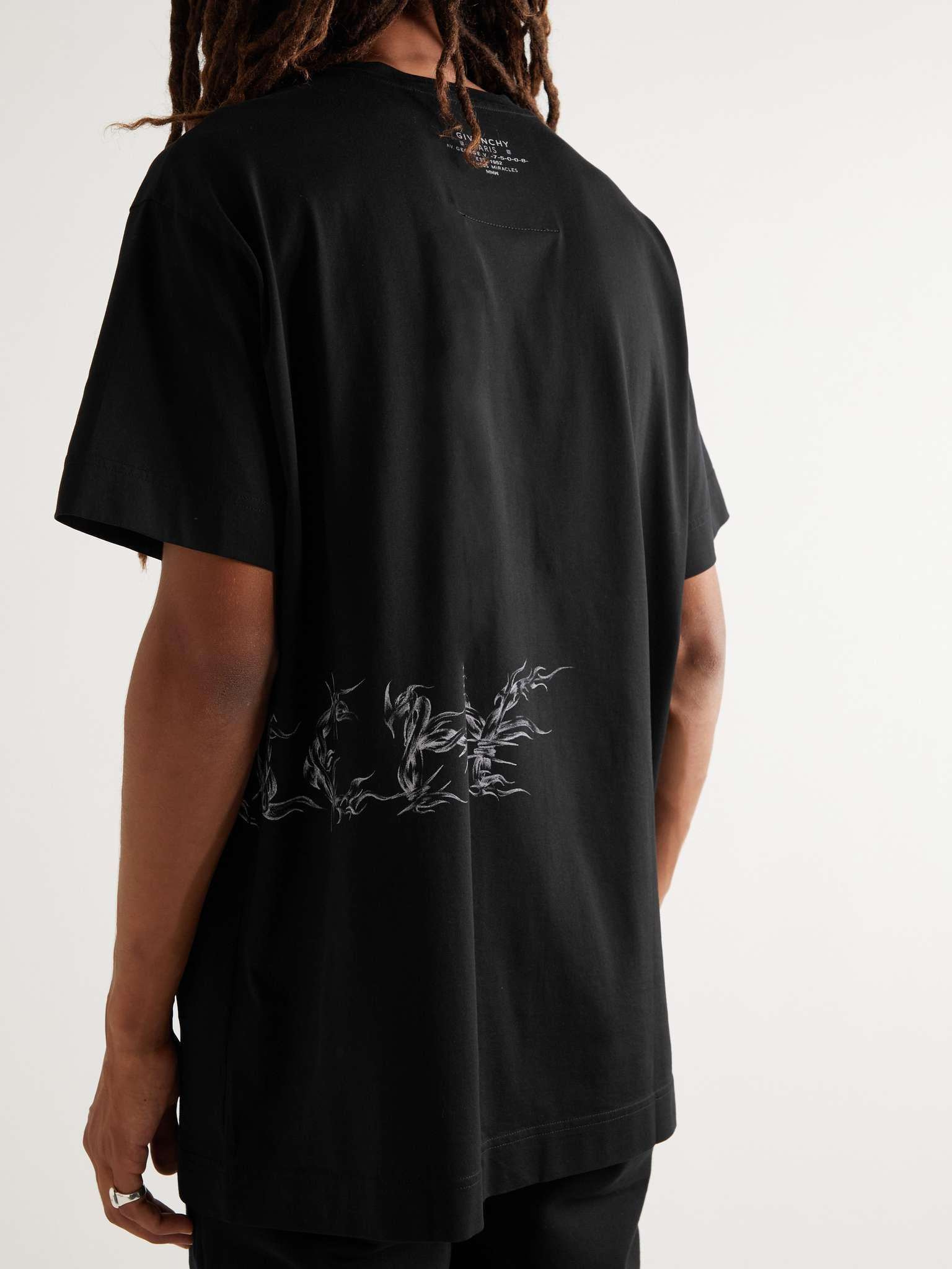 Oversized Logo-Print Cotton-Jersey T-Shirt - 4