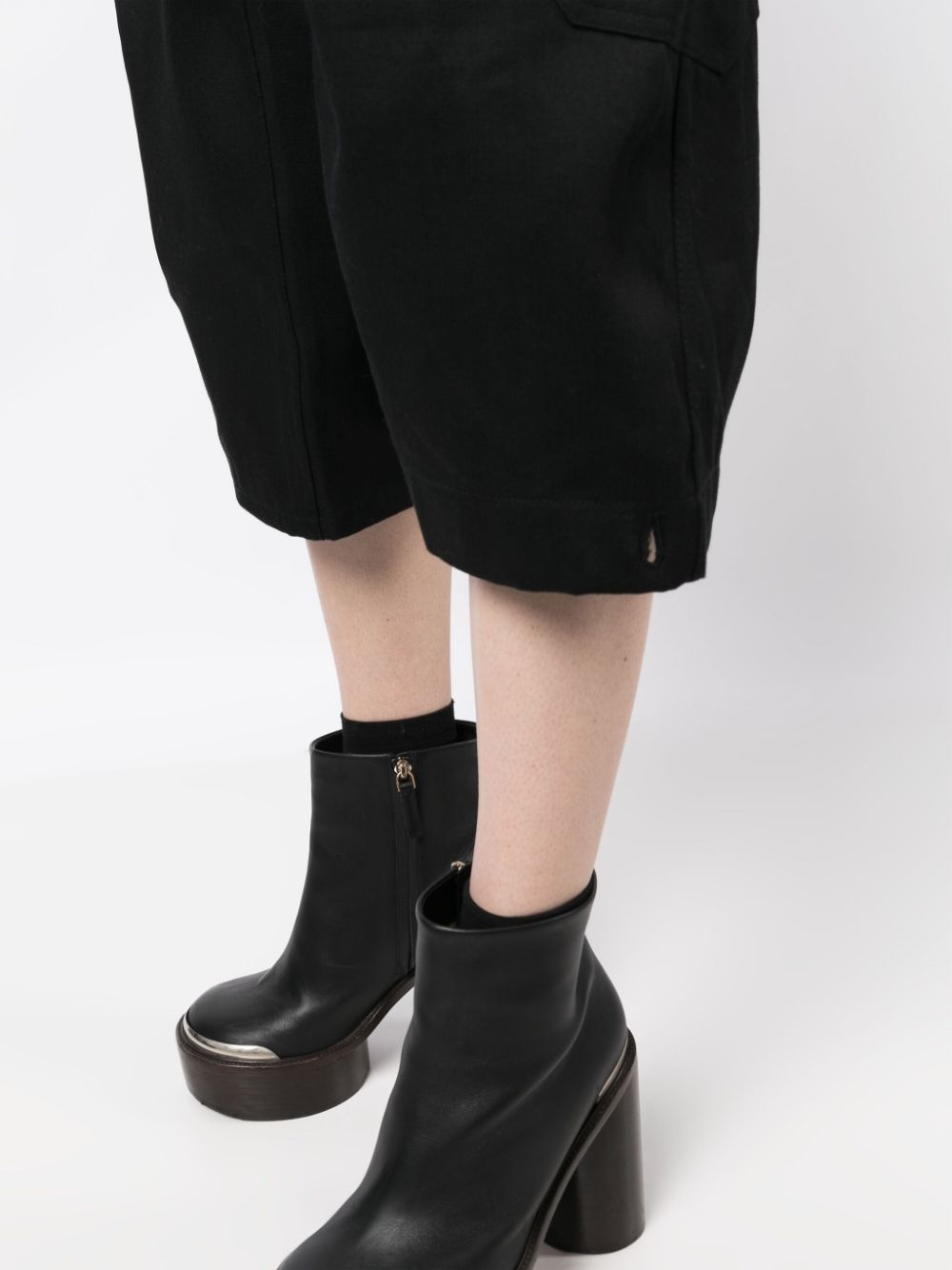 detachable-legs cotton jeans - 6