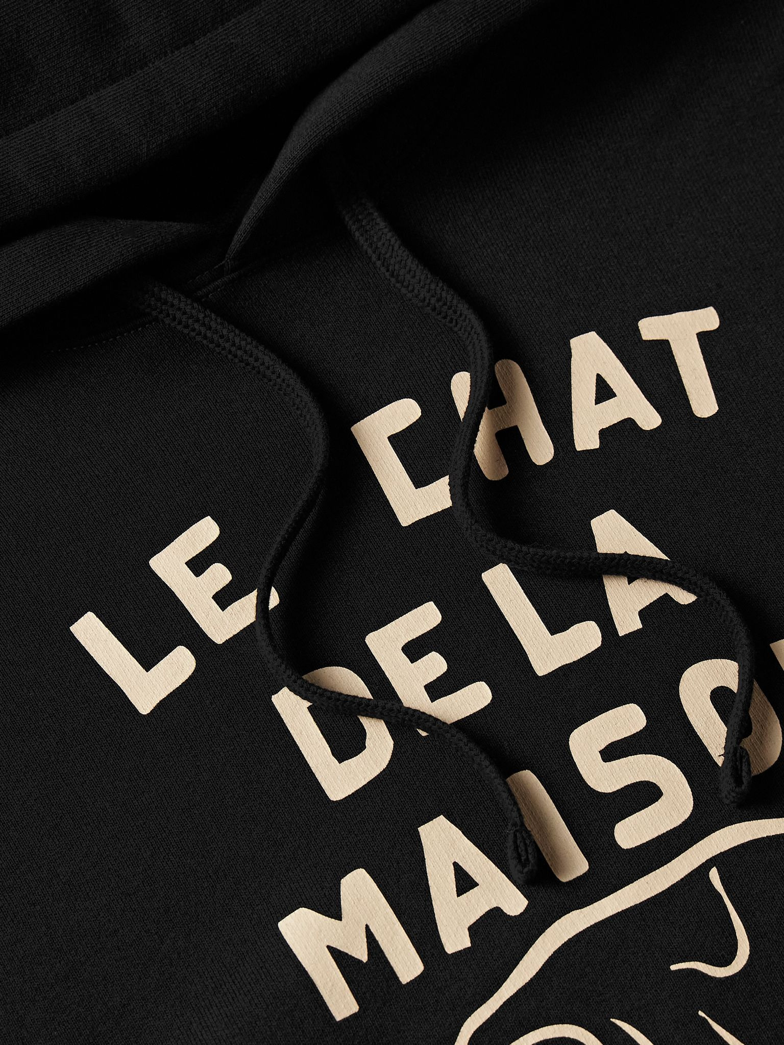 Logo-Print Cotton-Jersey Hoodie Black - 4