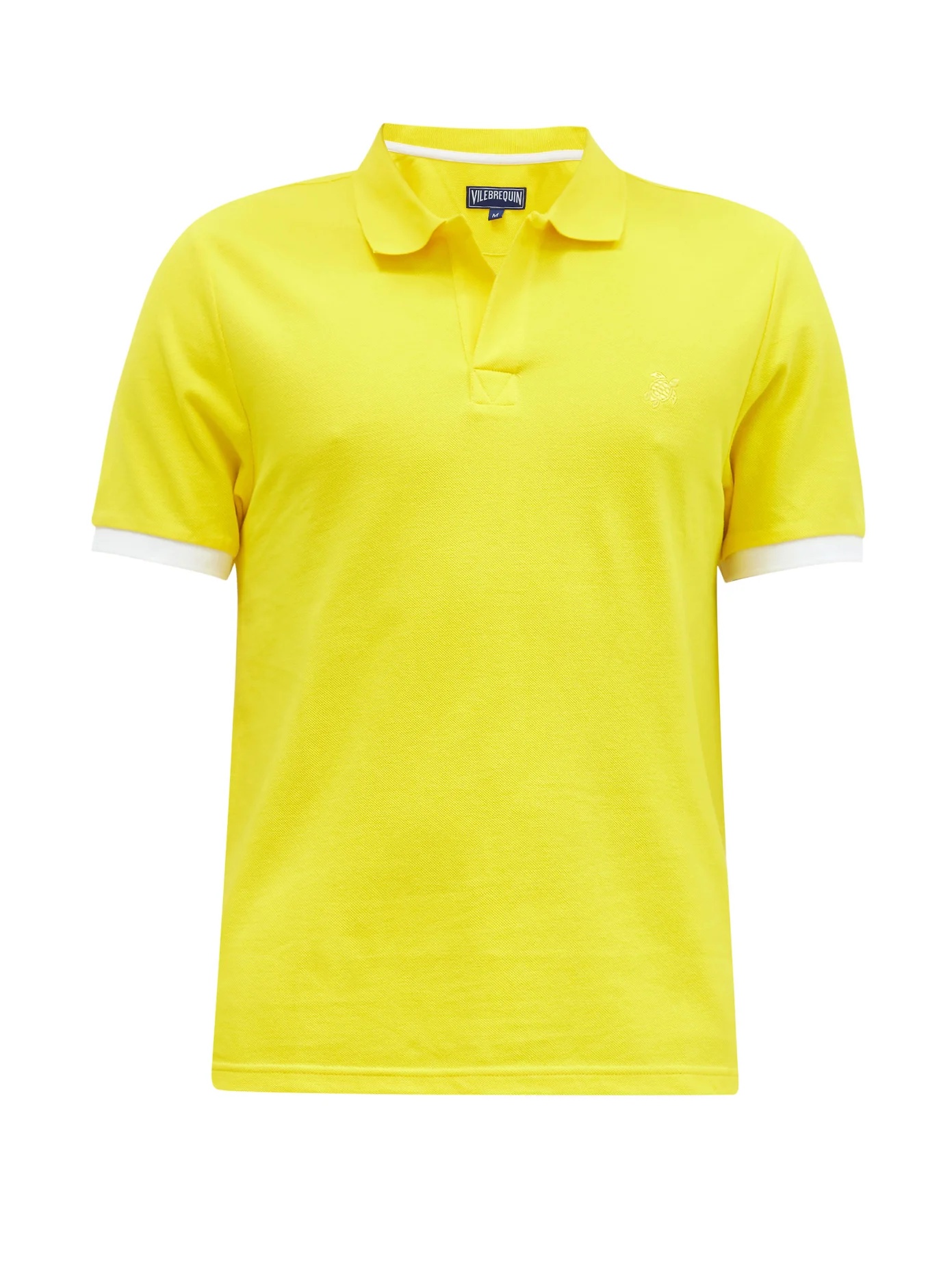 Palan tipped-cuff cotton-piqué polo shirt - 1