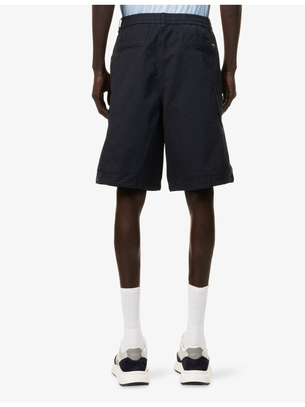 Cargo Drawstring Cotton And Silk Shorts - 4