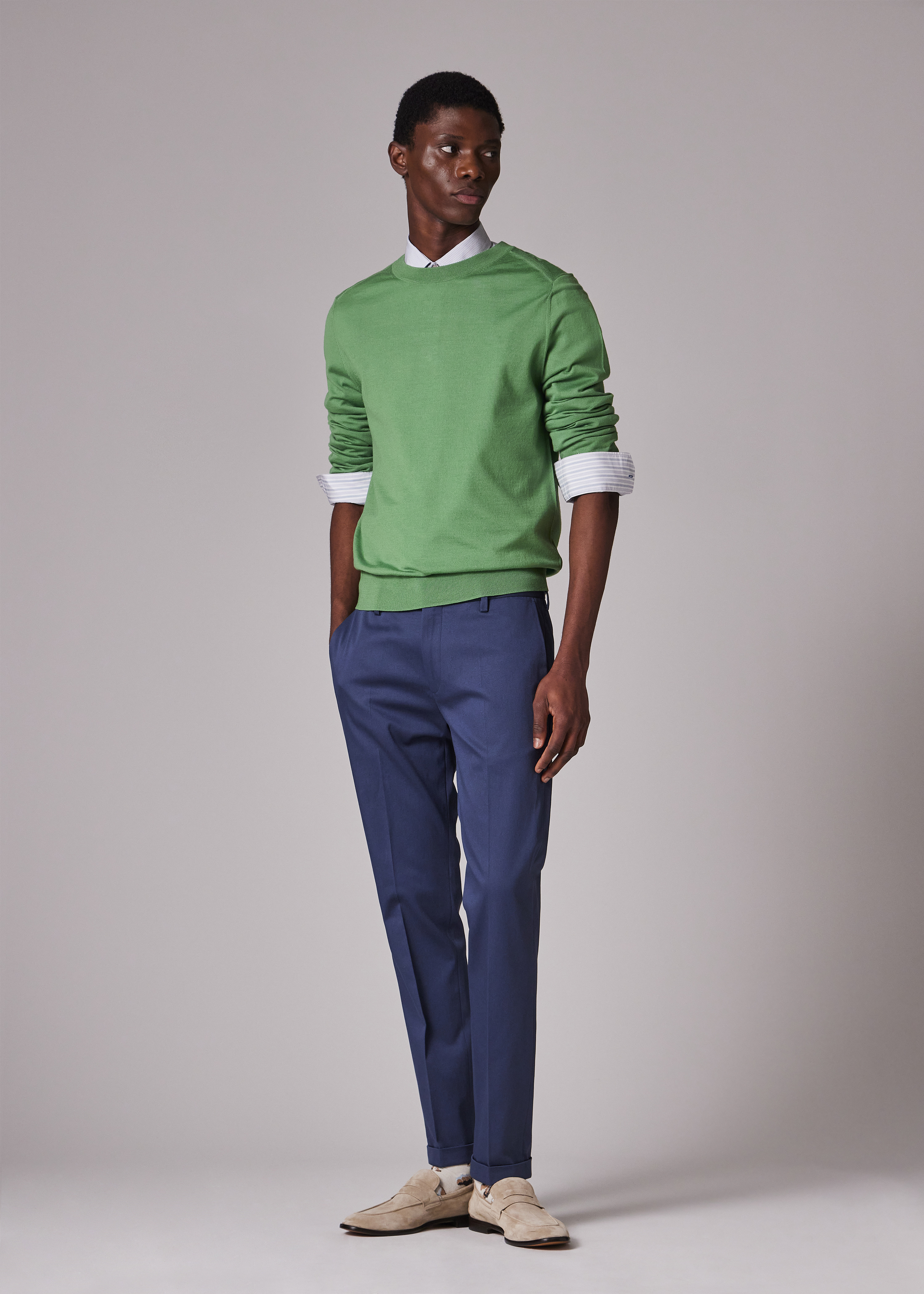 Bright Green Merino Wool Sweater - 5