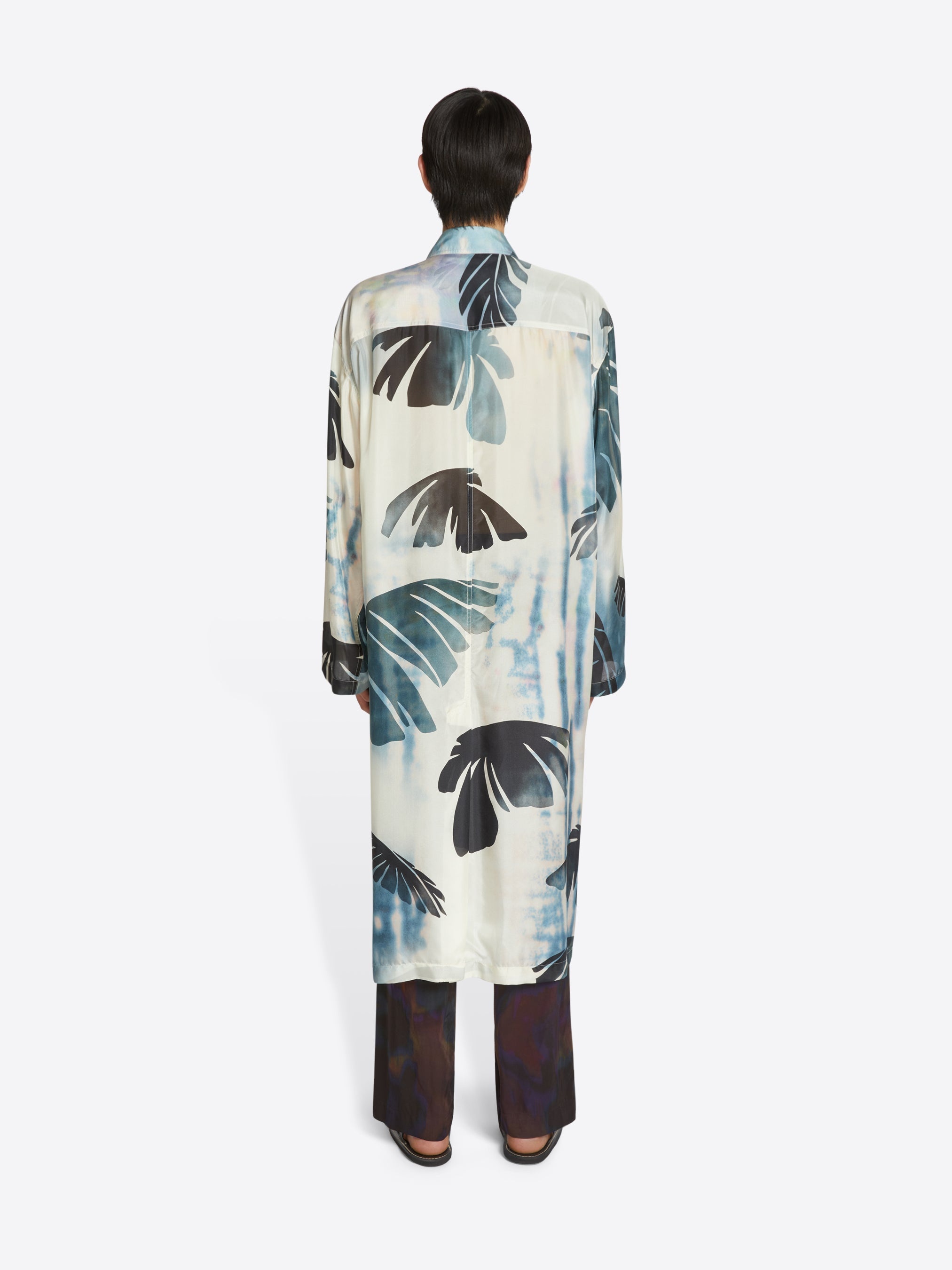 PRINTED SILK MAC - 4