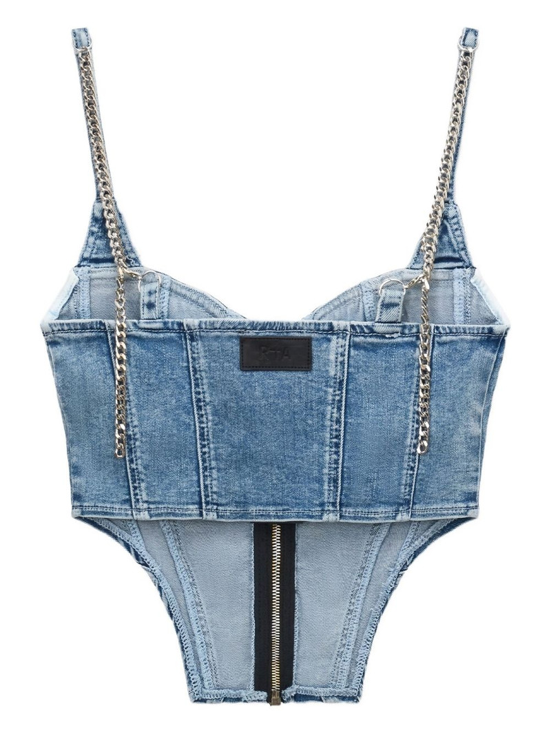 RTA Jazzi denim top outlook