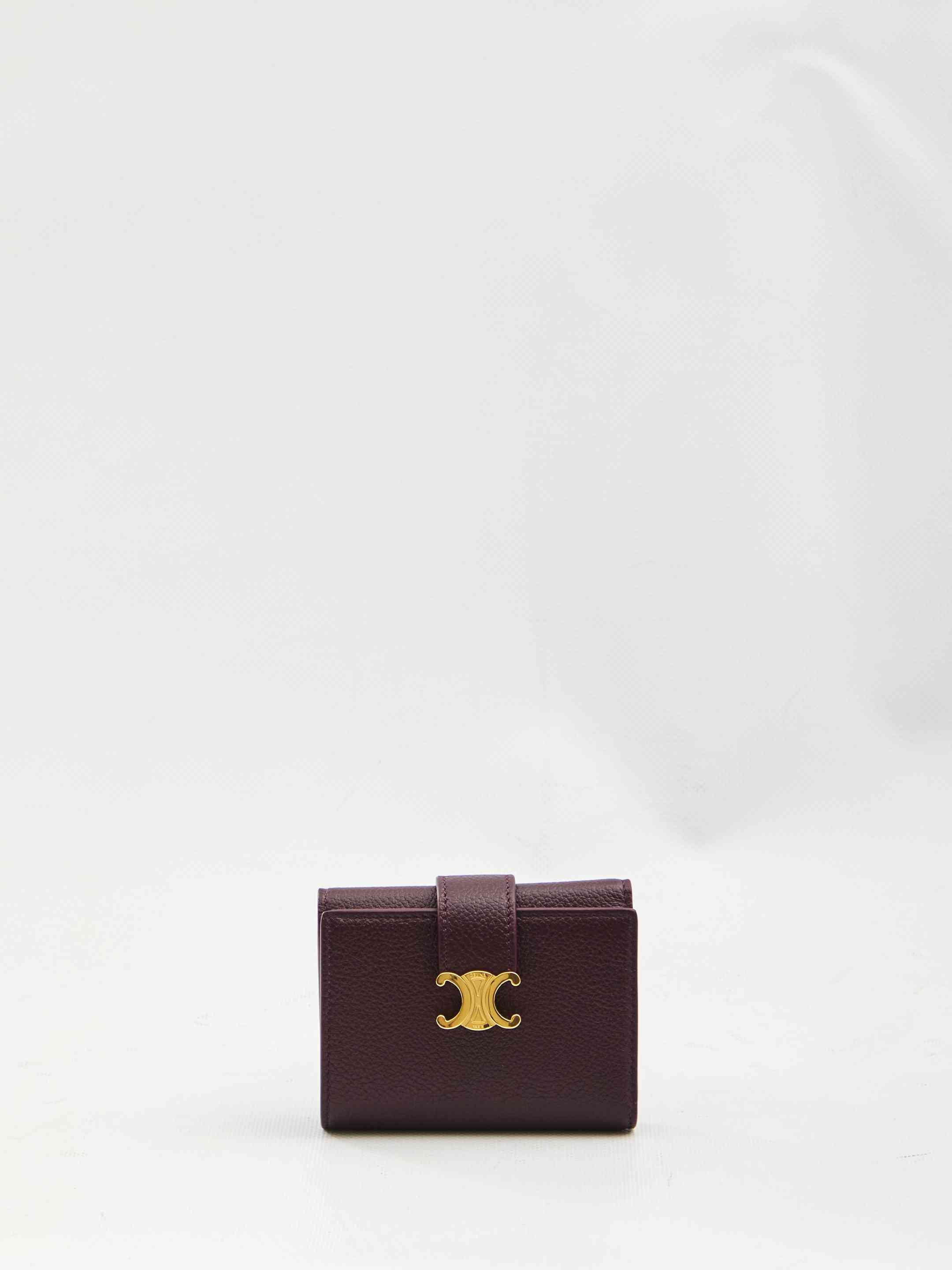 Celine Women Triomphe Fine Strap Wallet - 1