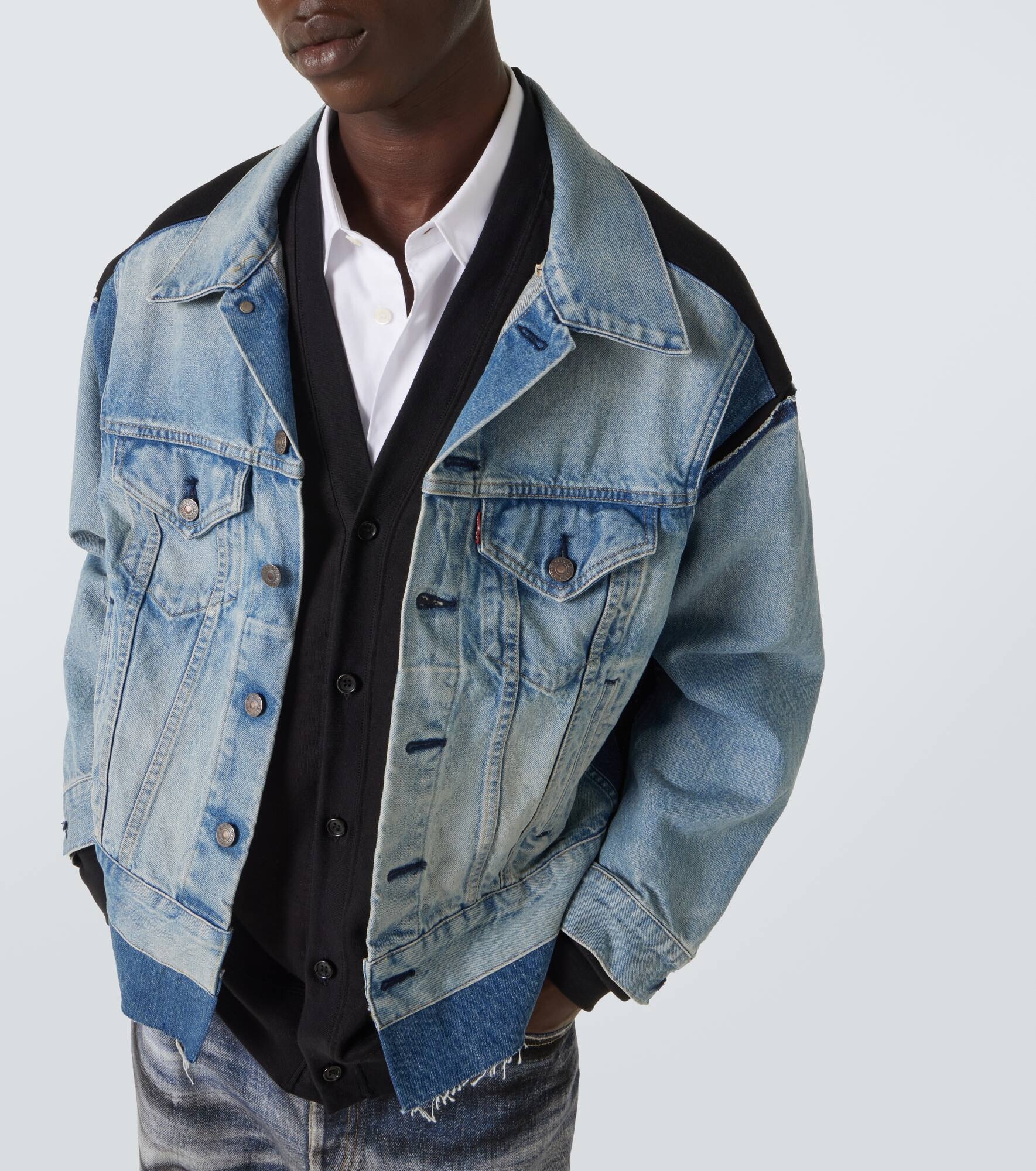 x Levi's® jersey and denim jacket - 5