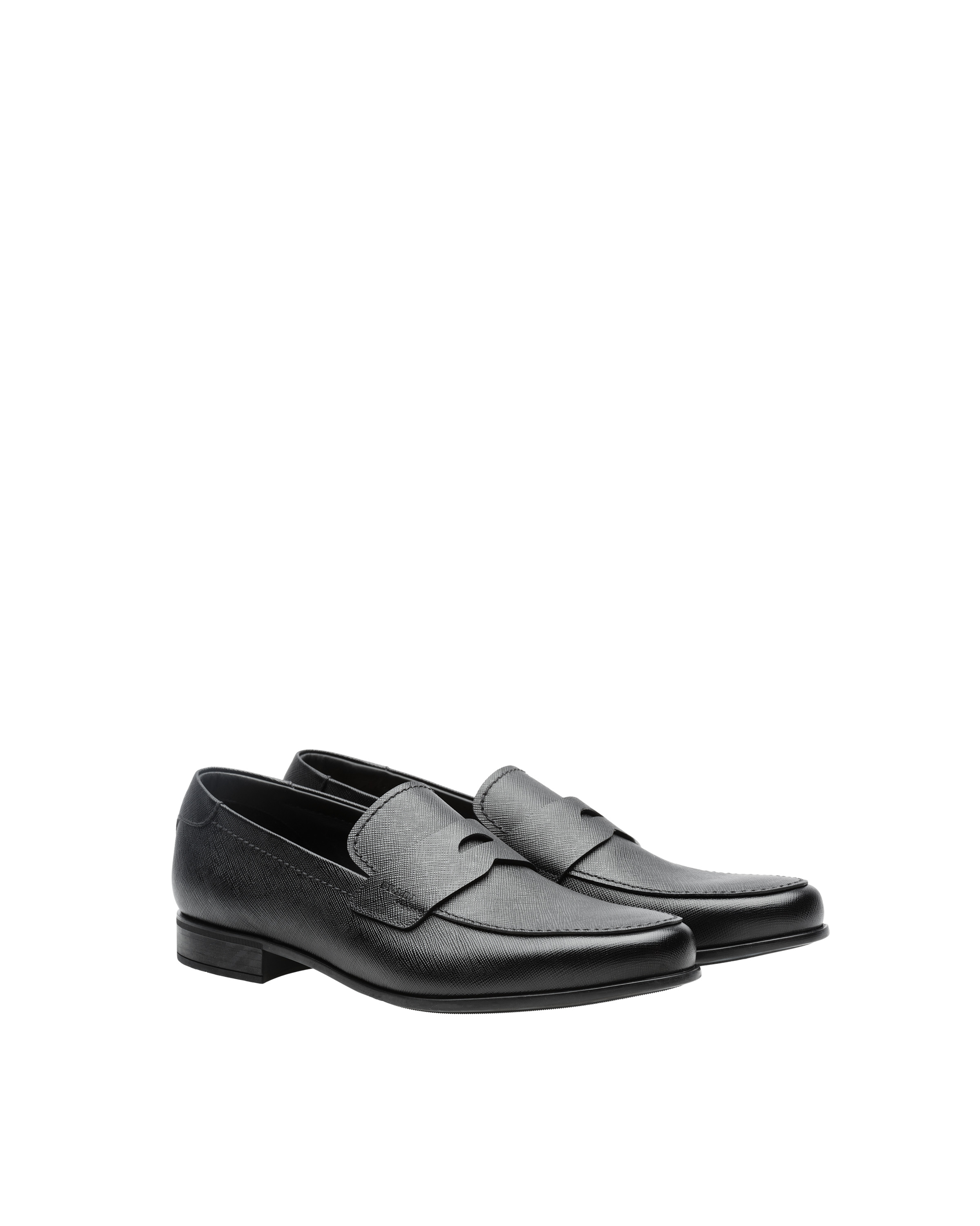 Saffiano leather loafers - 1