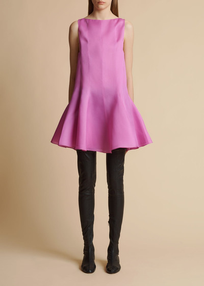 KHAITE The Mags Dress in Orchid outlook