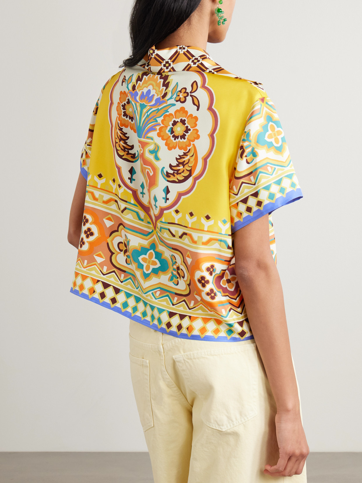Printed Silk-twill Shirt - 3