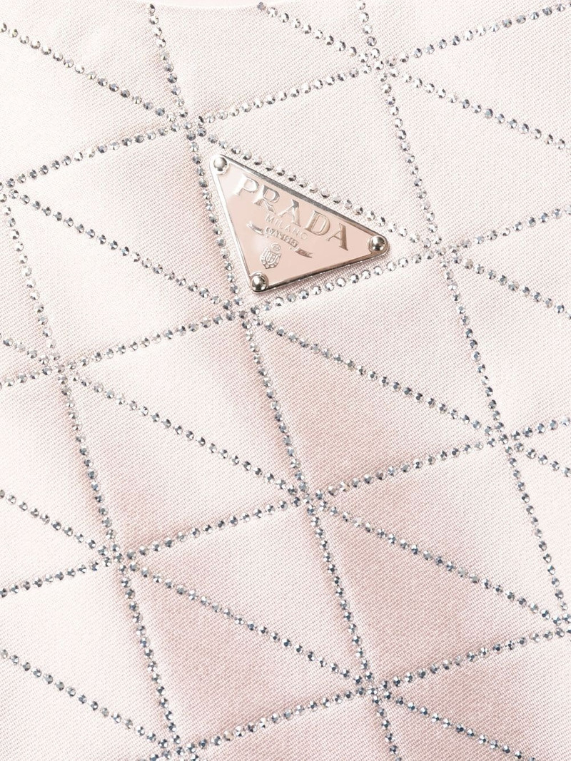 rhinestone triangle pattern dress 5
