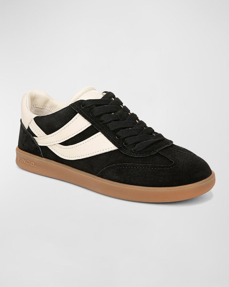 Vince Oasis Bicolor Leather Retro Sneakers outlook