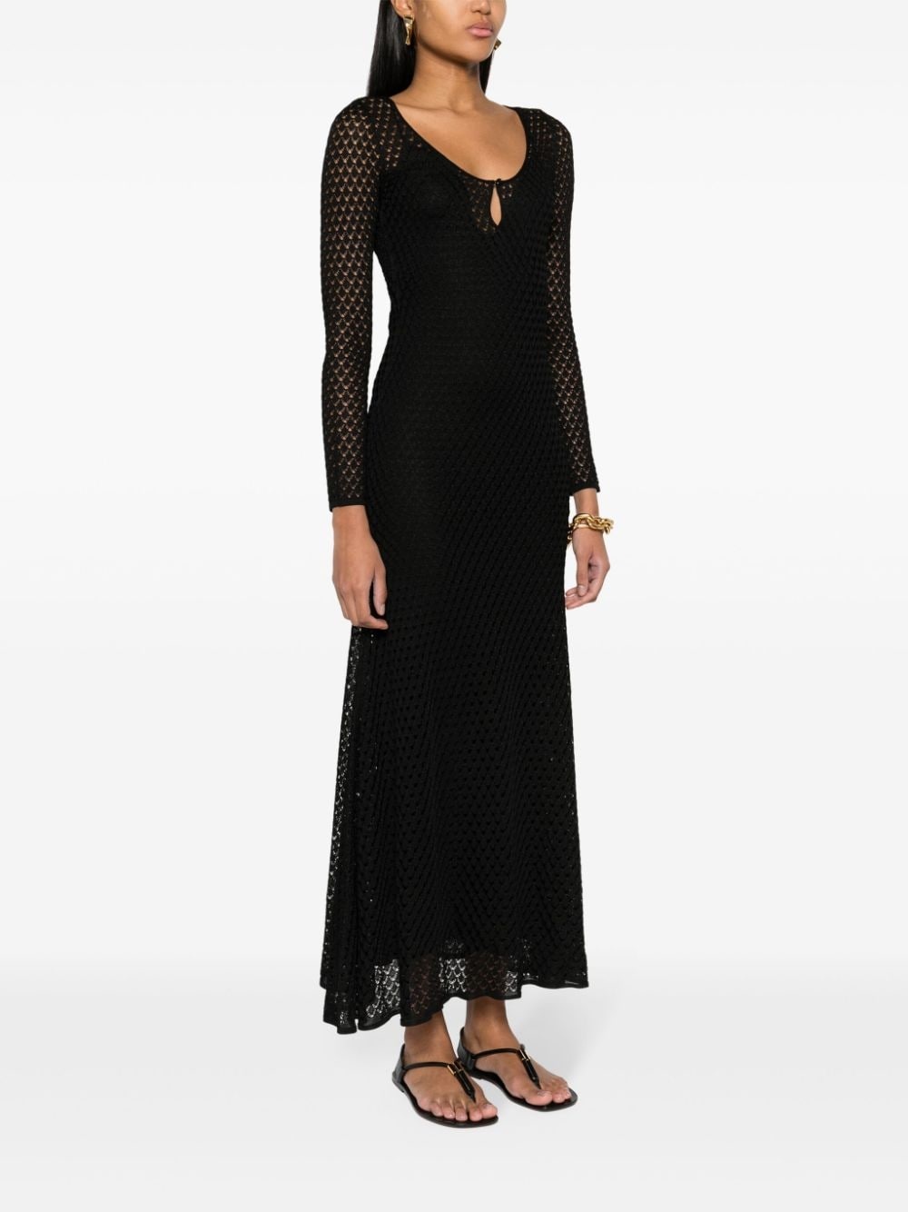 crochet-knit dress - 3