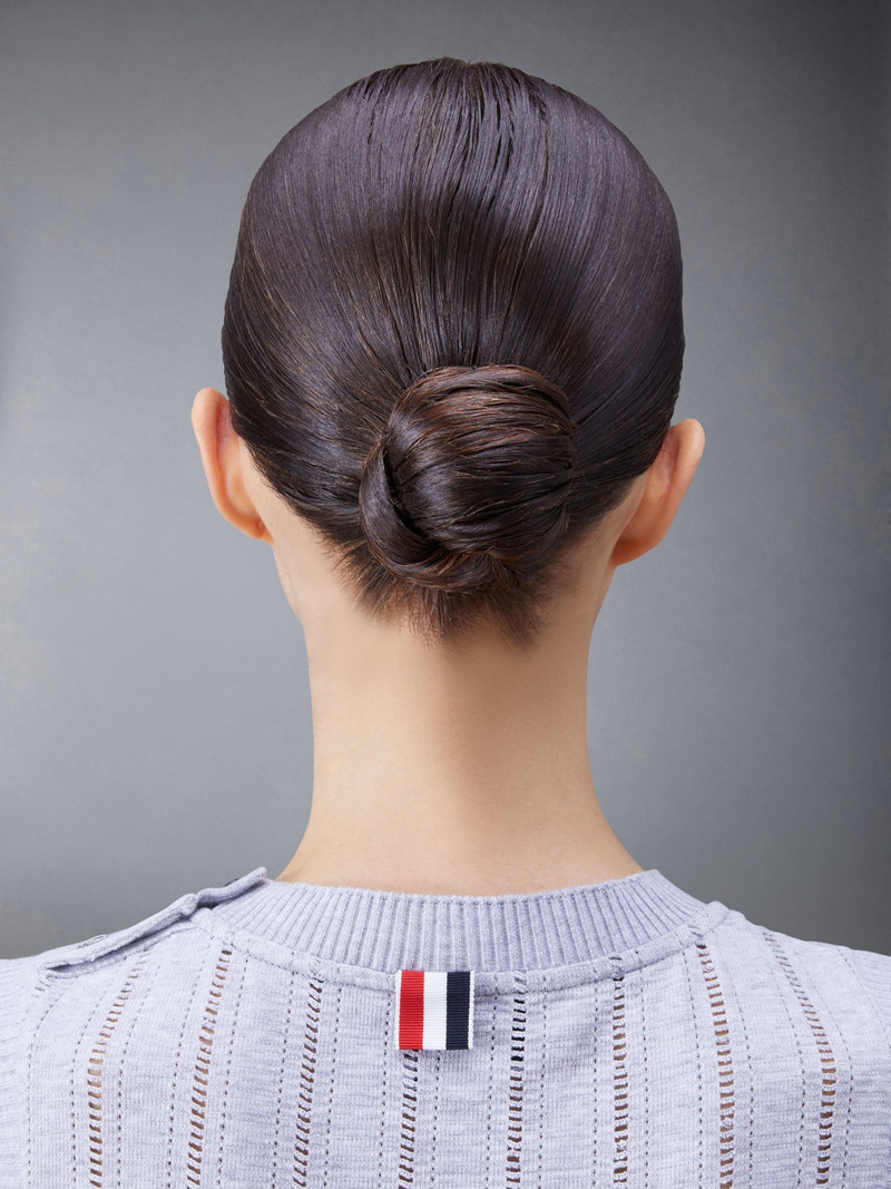 button-detail pointelle-knit vest 6