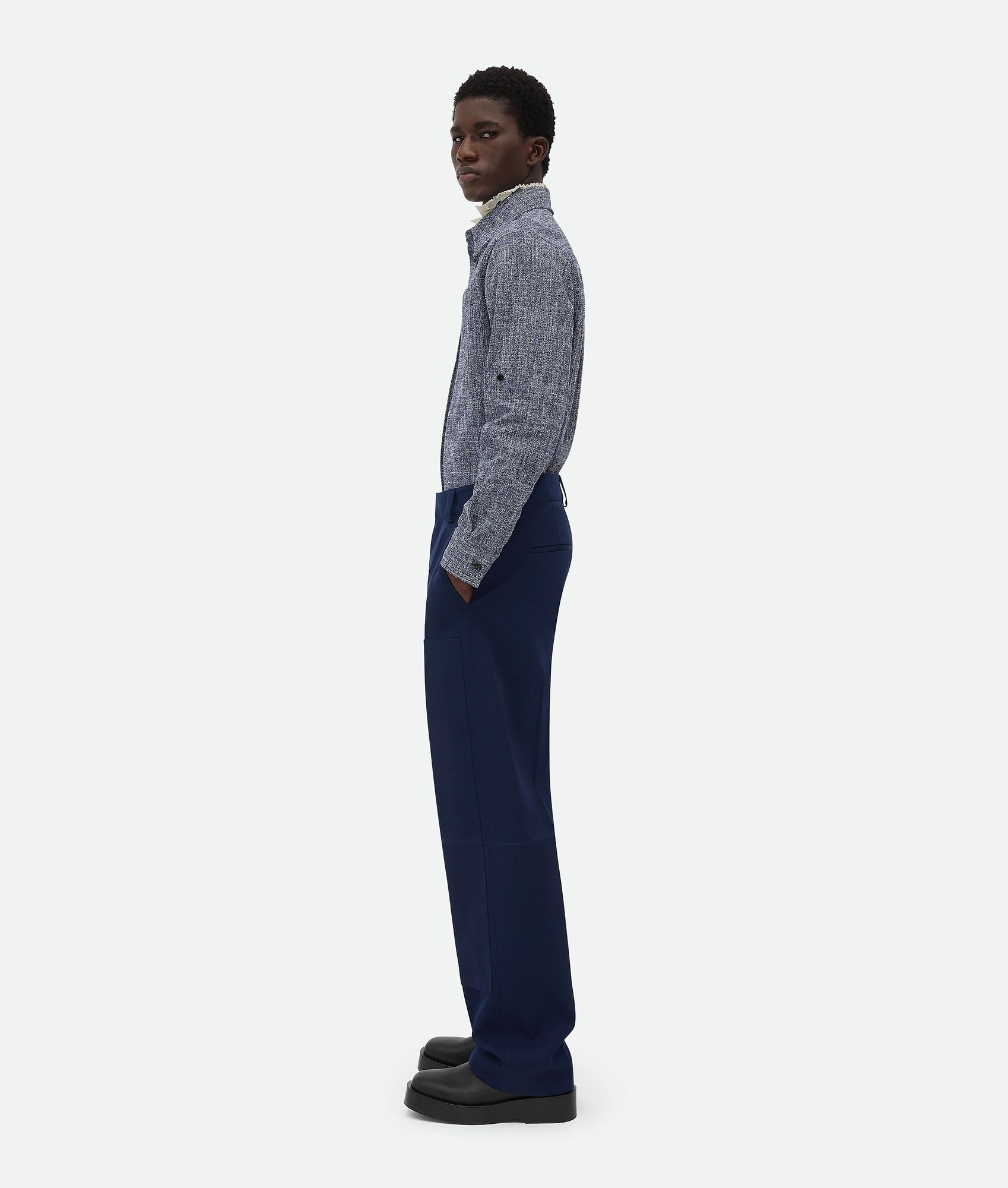 Wool Grain De Poudre Trousers - 2