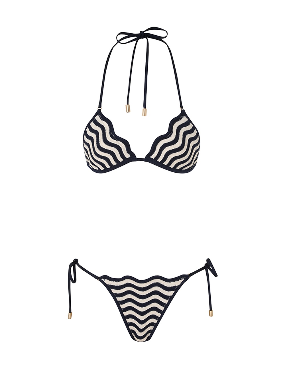 JUNIE TEXTURED KNIT BIKINI - 1
