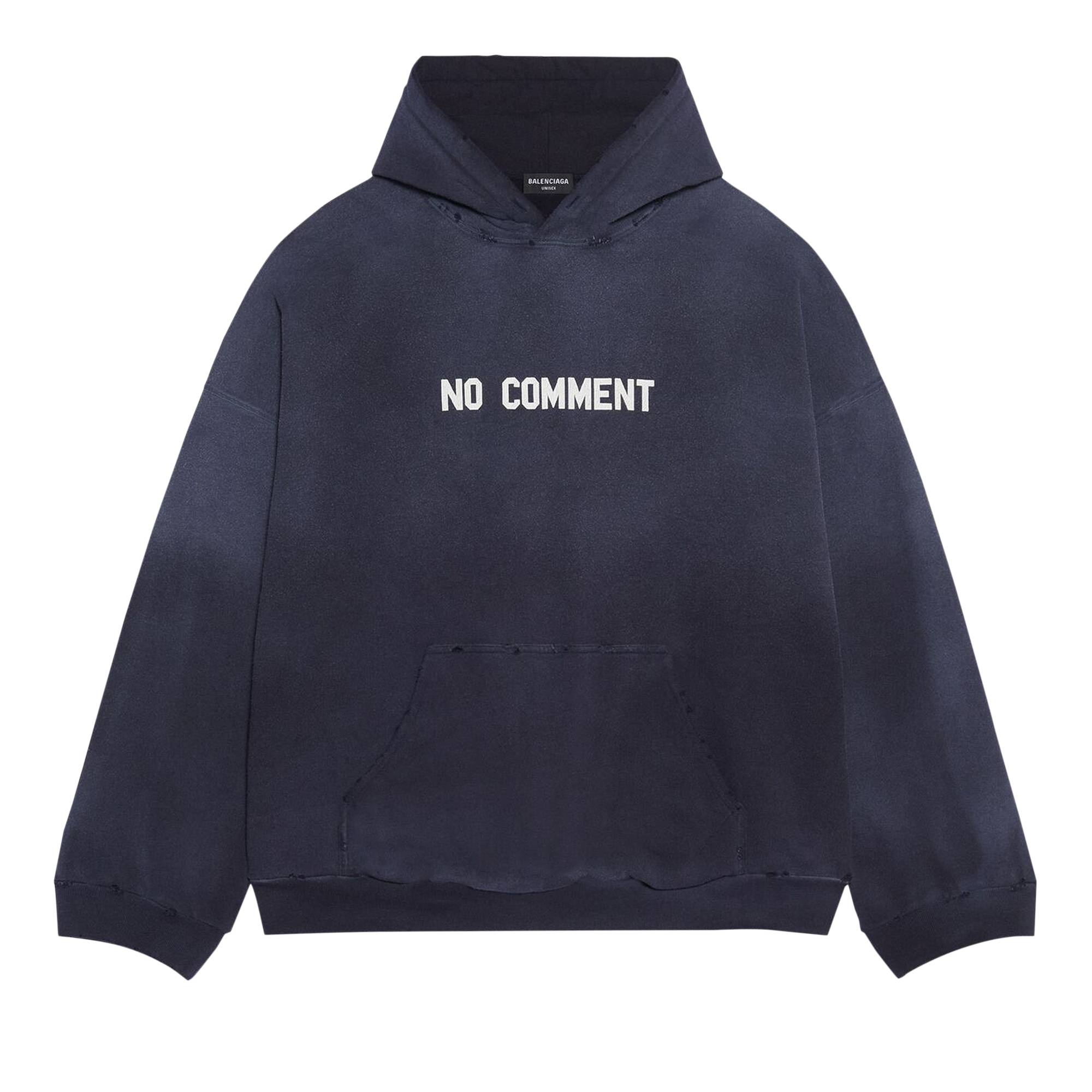 Navy balenciaga hoodie sale