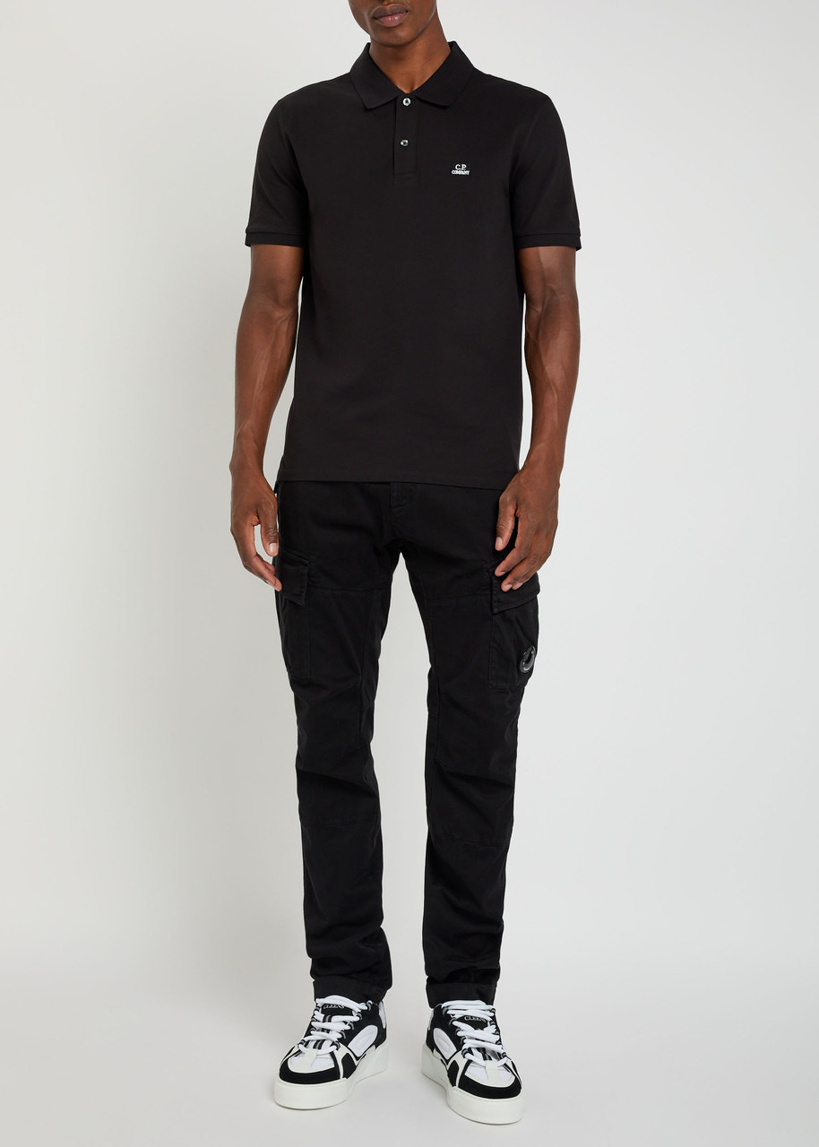 C.P. Company Logo-embroidered Piqué Stretch-cotton Polo Shirt - 4