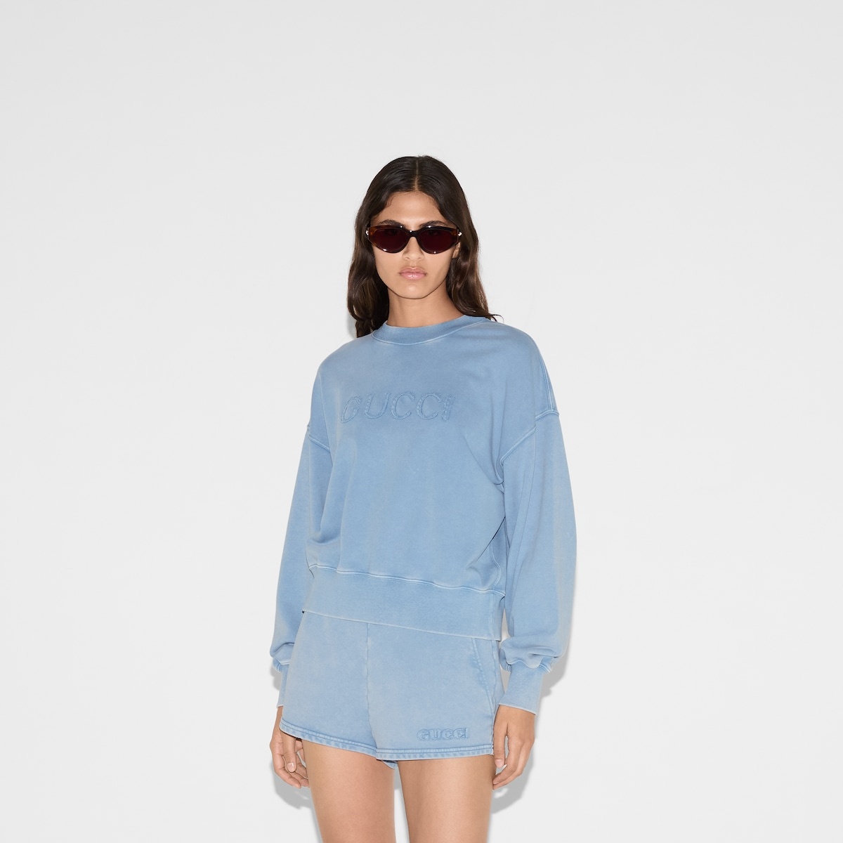 Embroidered cotton jersey sweatshirt - 3