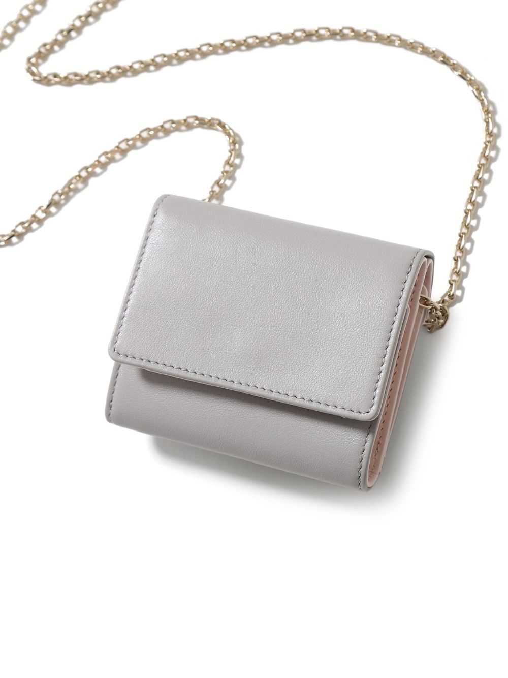 gem-embellished chain wallet - 2