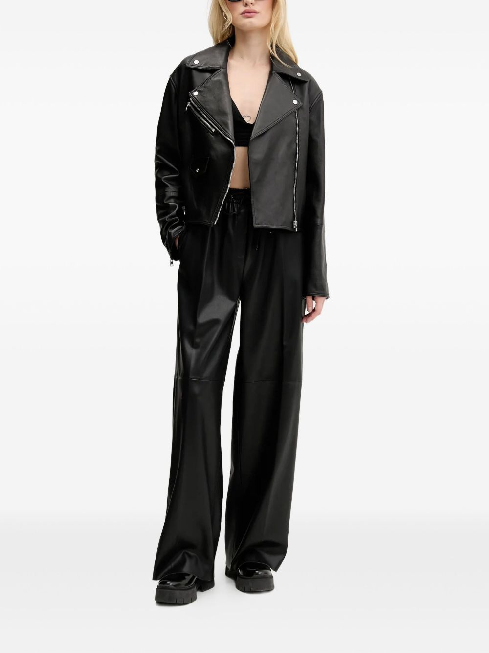 elasticated-waist trousers - 2