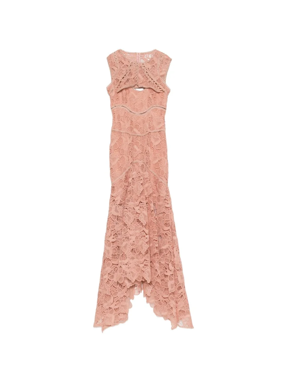 lace cut-out maxi dress - 1