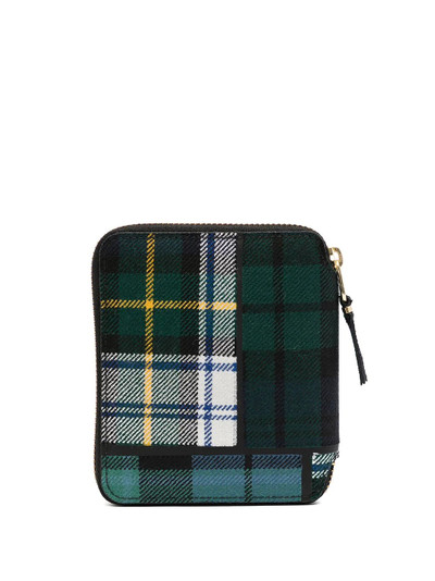 Comme Des Garçons tartan patchwork wallet outlook