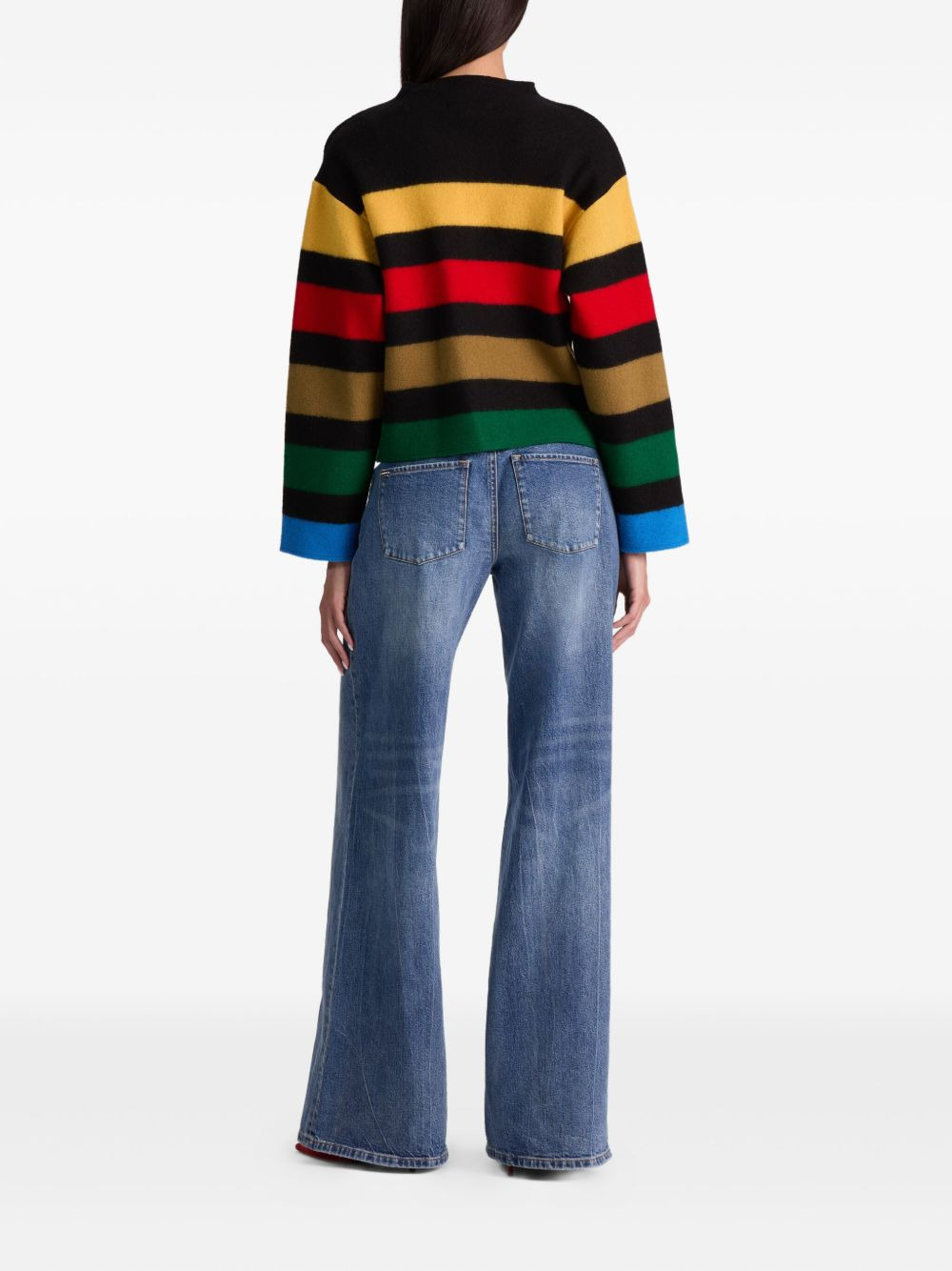 Pearson striped collared sweater jacket - 4