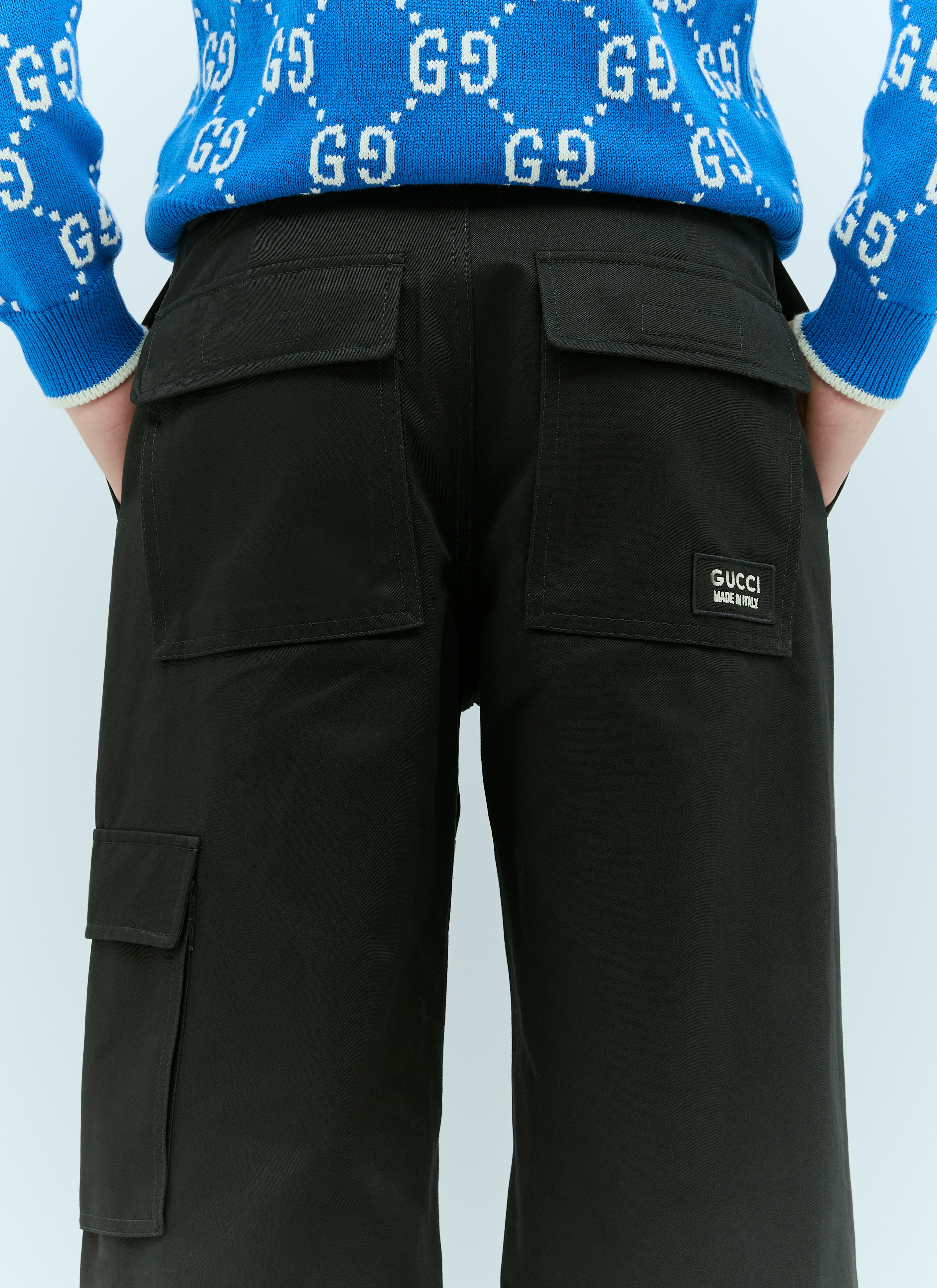 Gucci Men Drill Cargo Pants - 4