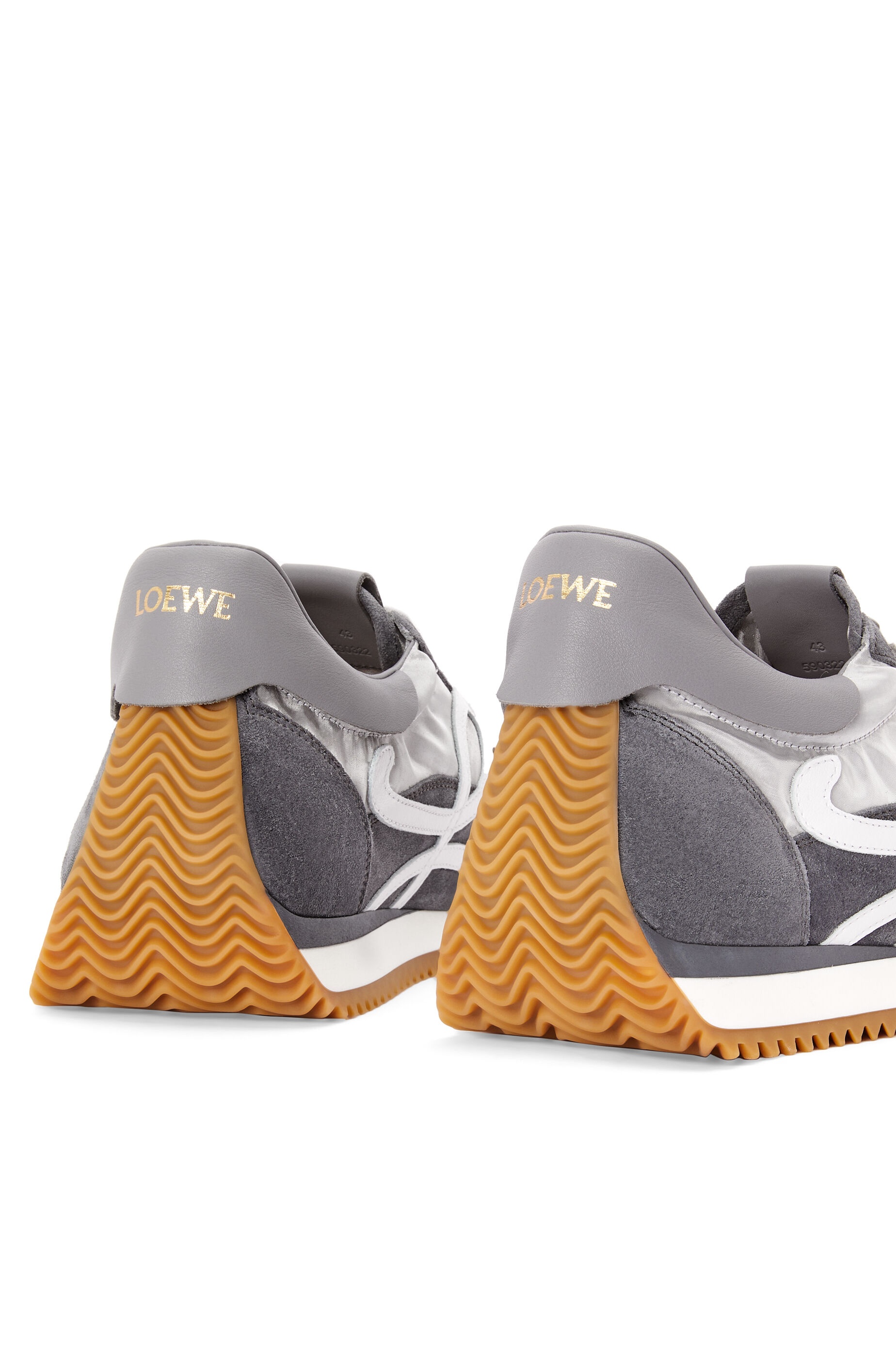 Flow runner in nylon and calfskin - 4