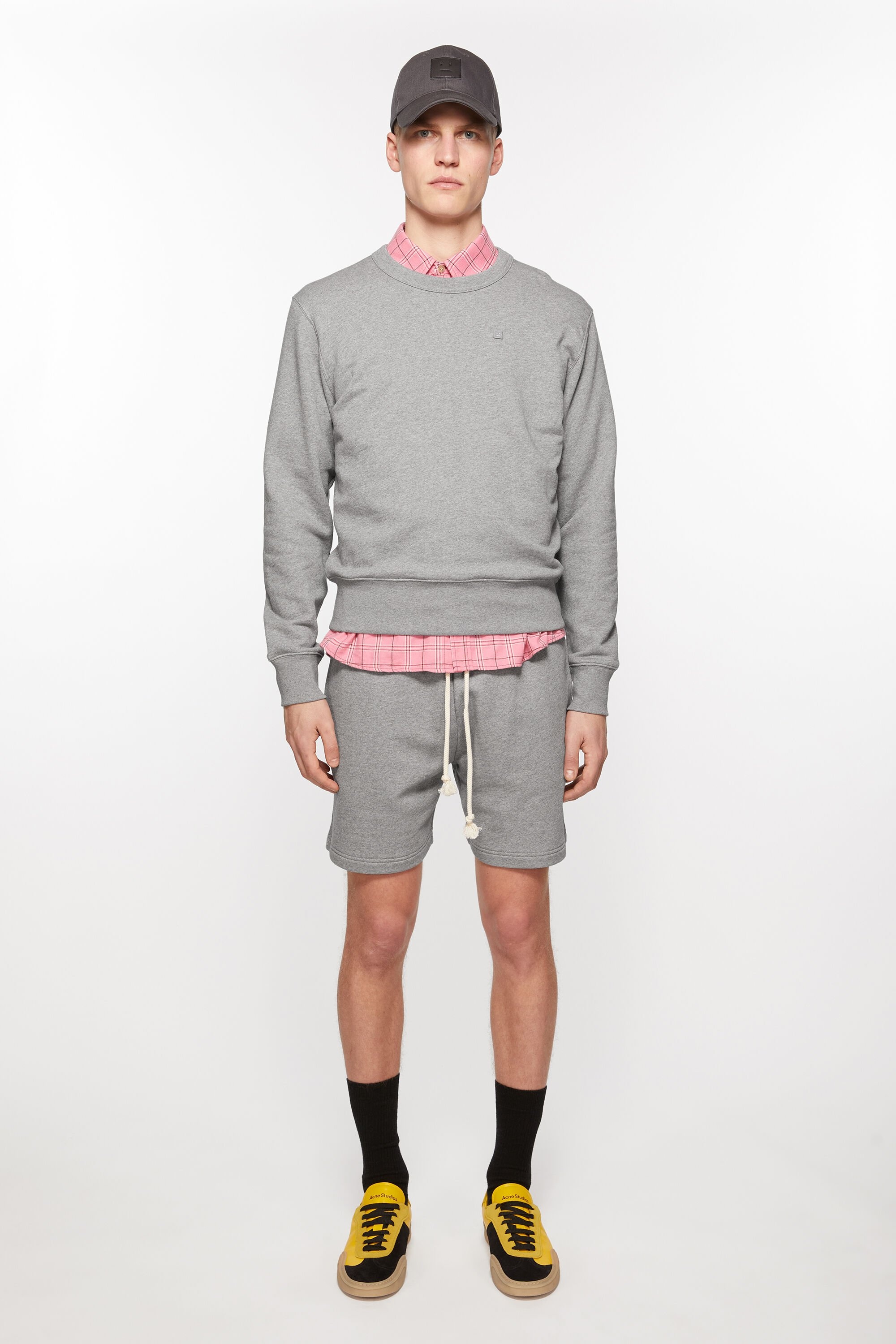Fleece shorts - Light Grey Melange - 2