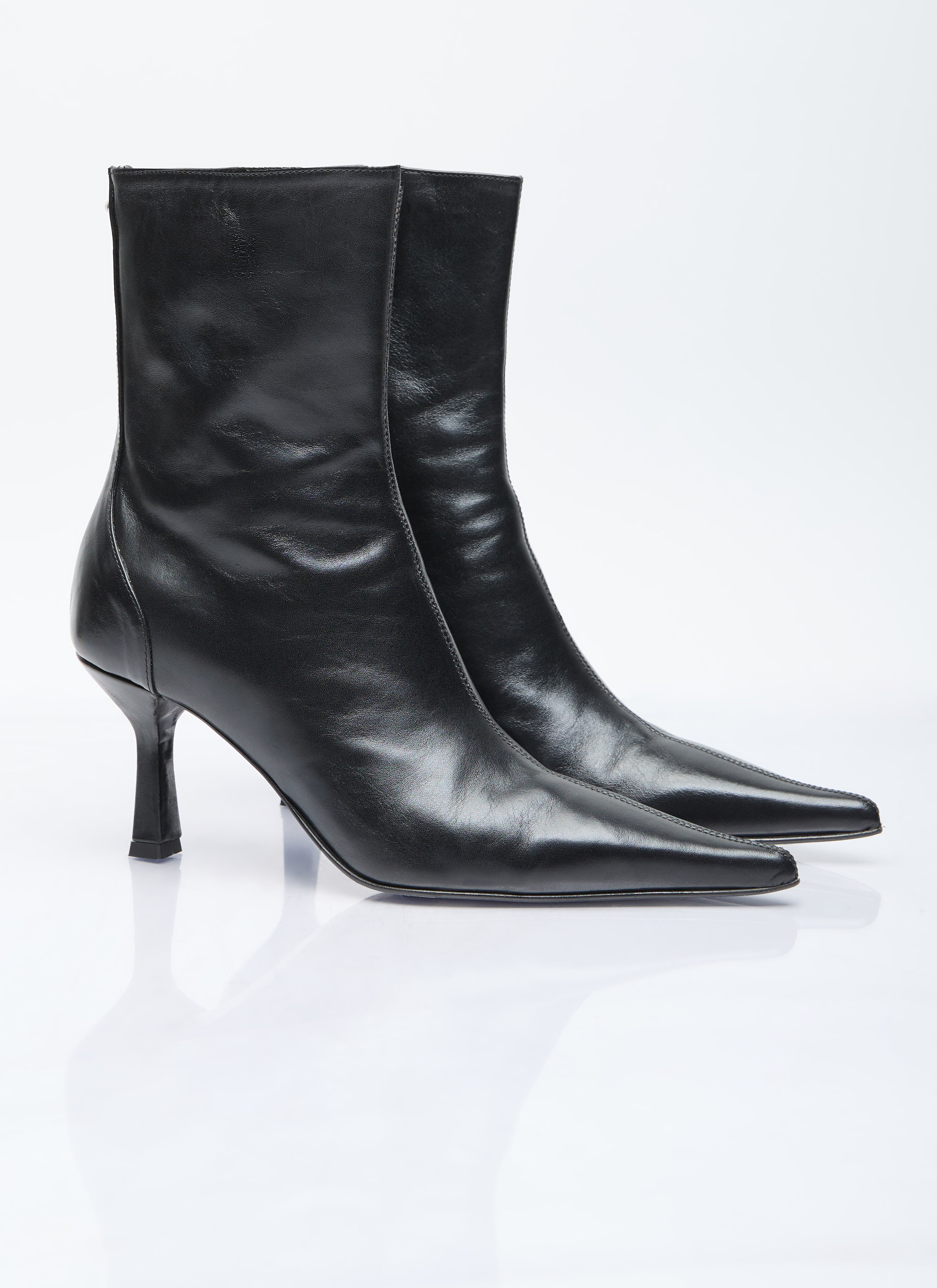 Slim Leather Boots - 3