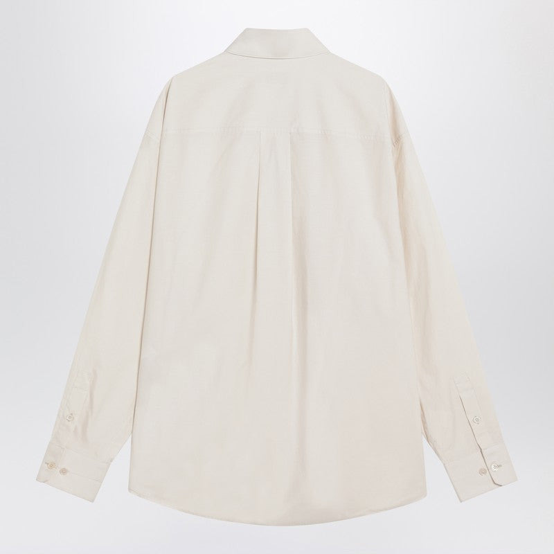 Lemaire Ivory Cotton And Silk Shirt Men - 2