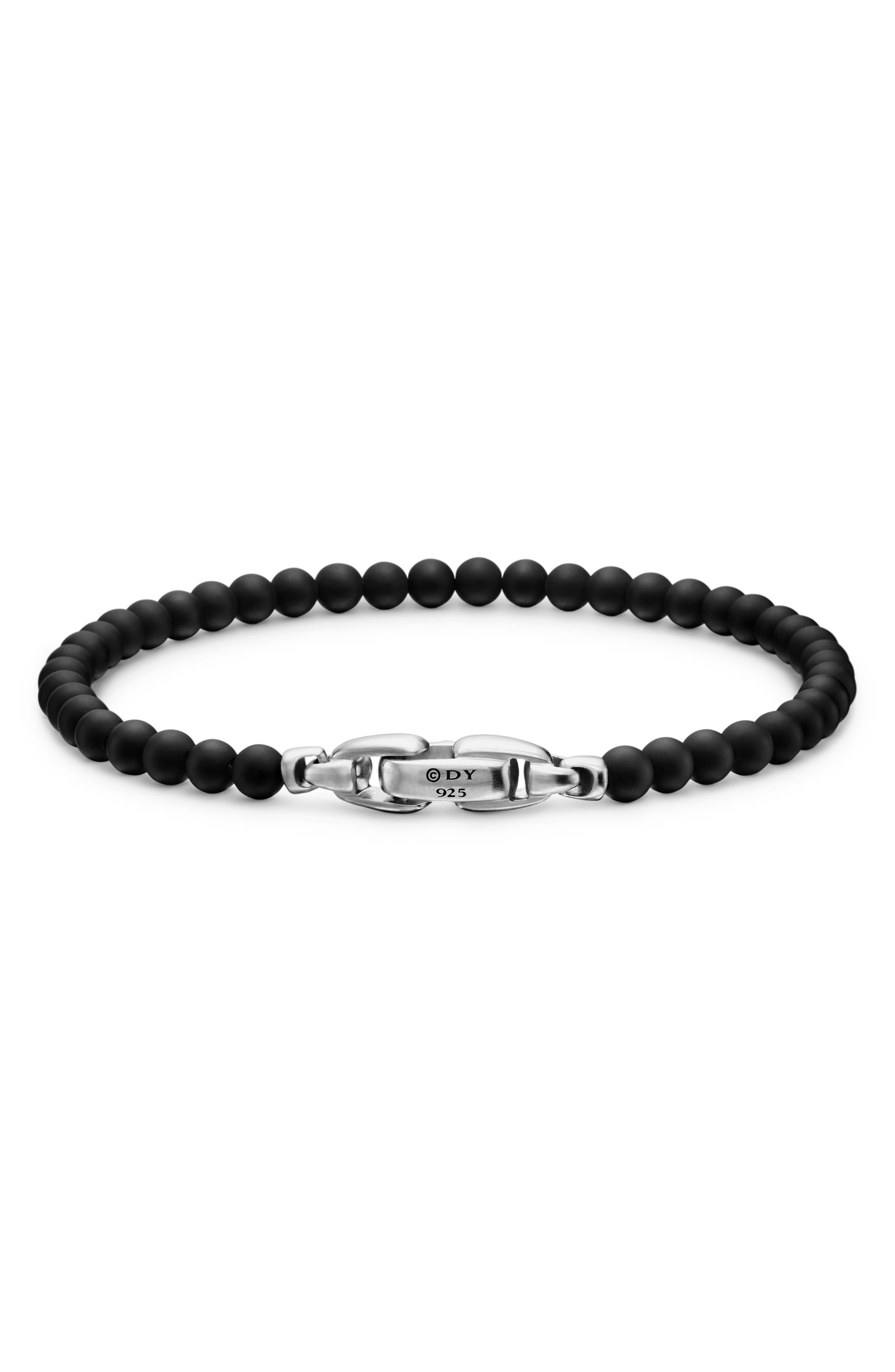 David Yurman Men's Spiritual Beads Bracelet in Black Onyx at Nordstrom - 7