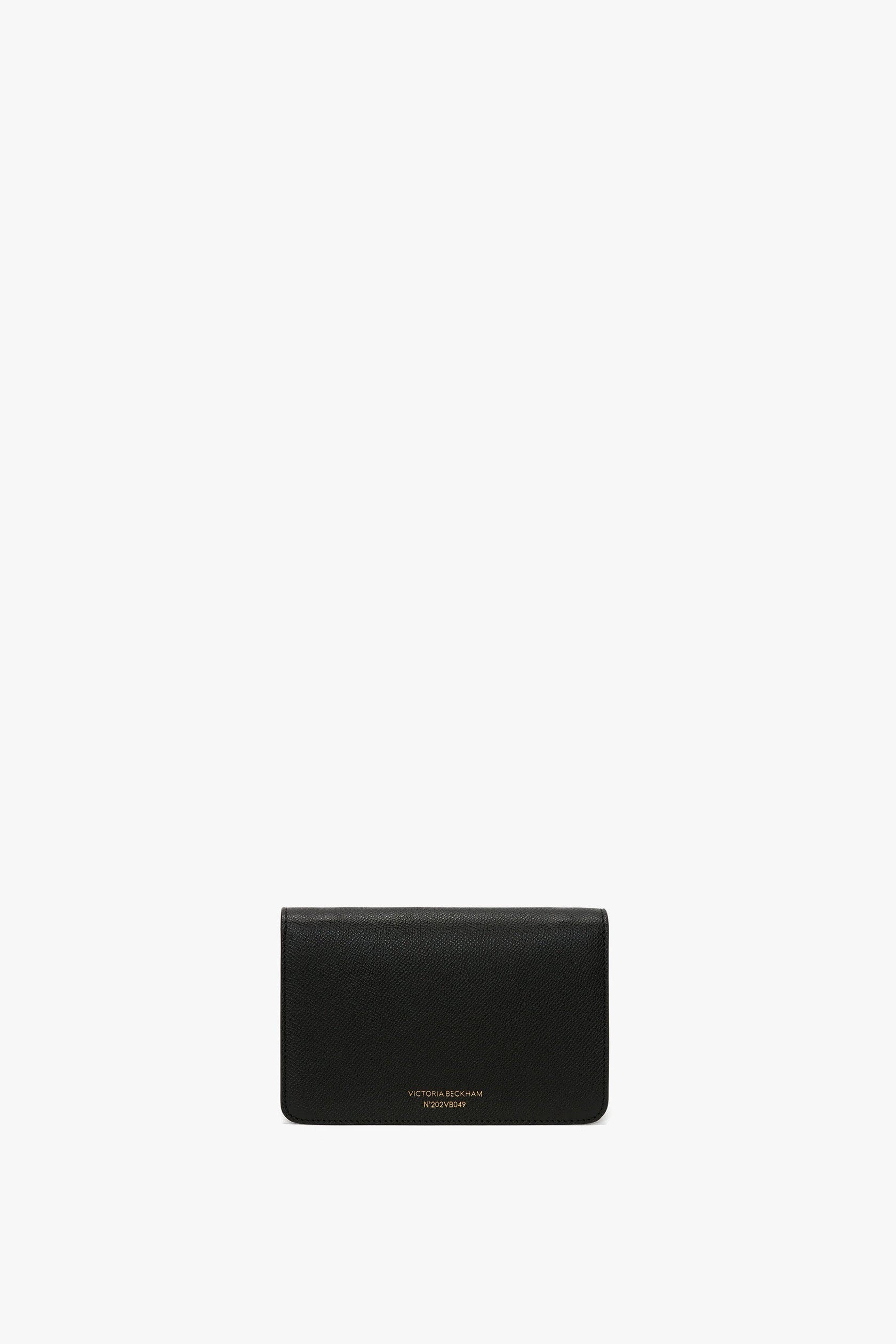 Nano Dorian Wristlet In Black Grained Leather - 5