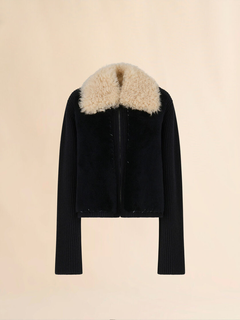 블랙 와이프 카디건(BLACK WOOL CARDIGAN) 1