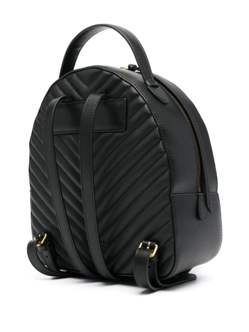 Love chevron leather backpack 6