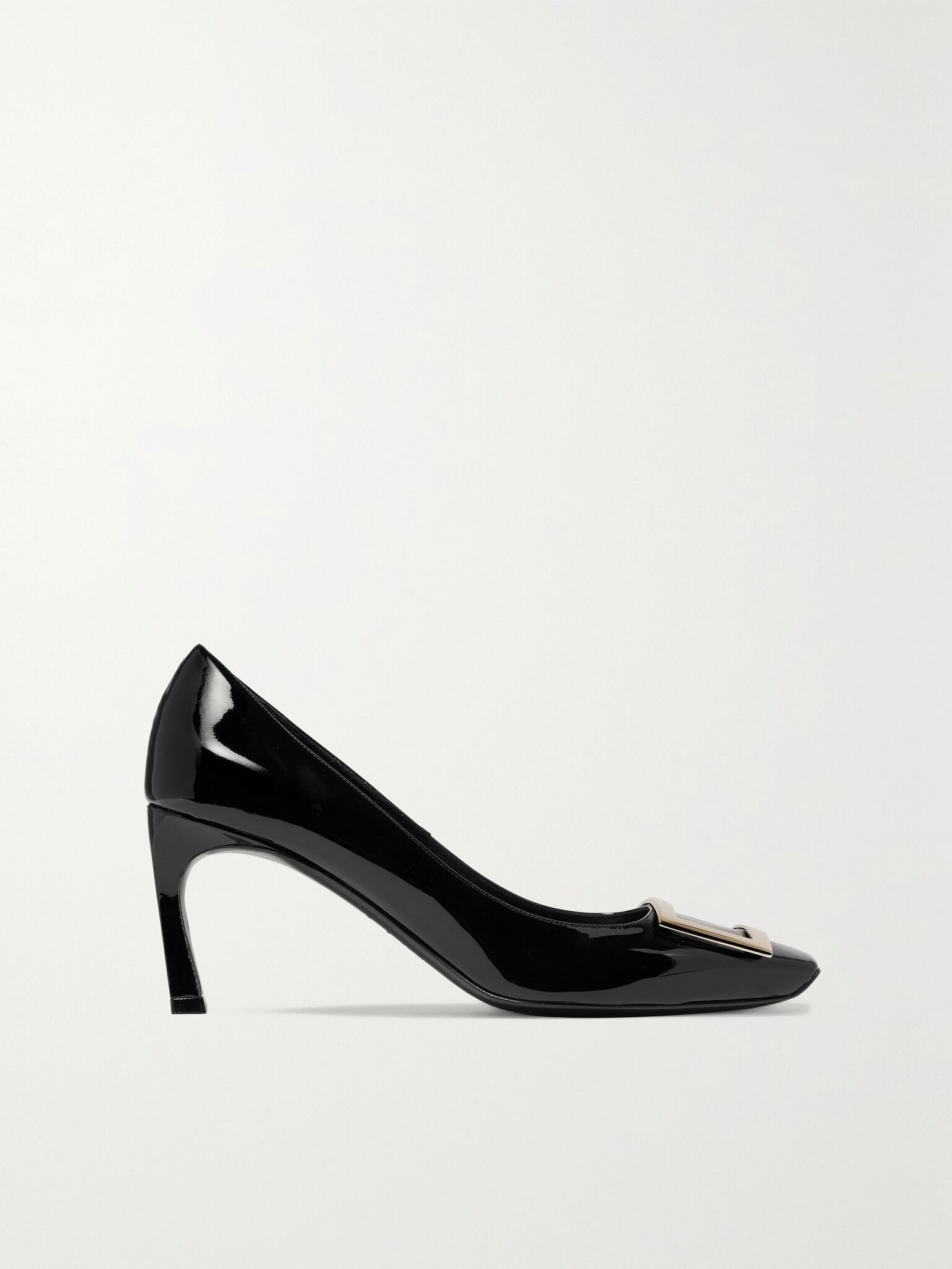 Belle Vivier Trompette 70 patent-leather pumps Black - 1
