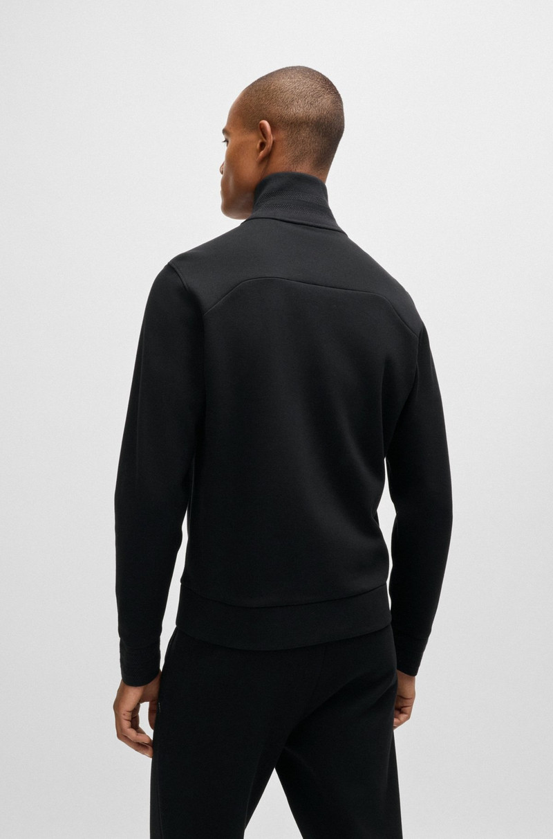SWEATSHIRT WITH JACQUARD COLLAR AND CUFFS 5