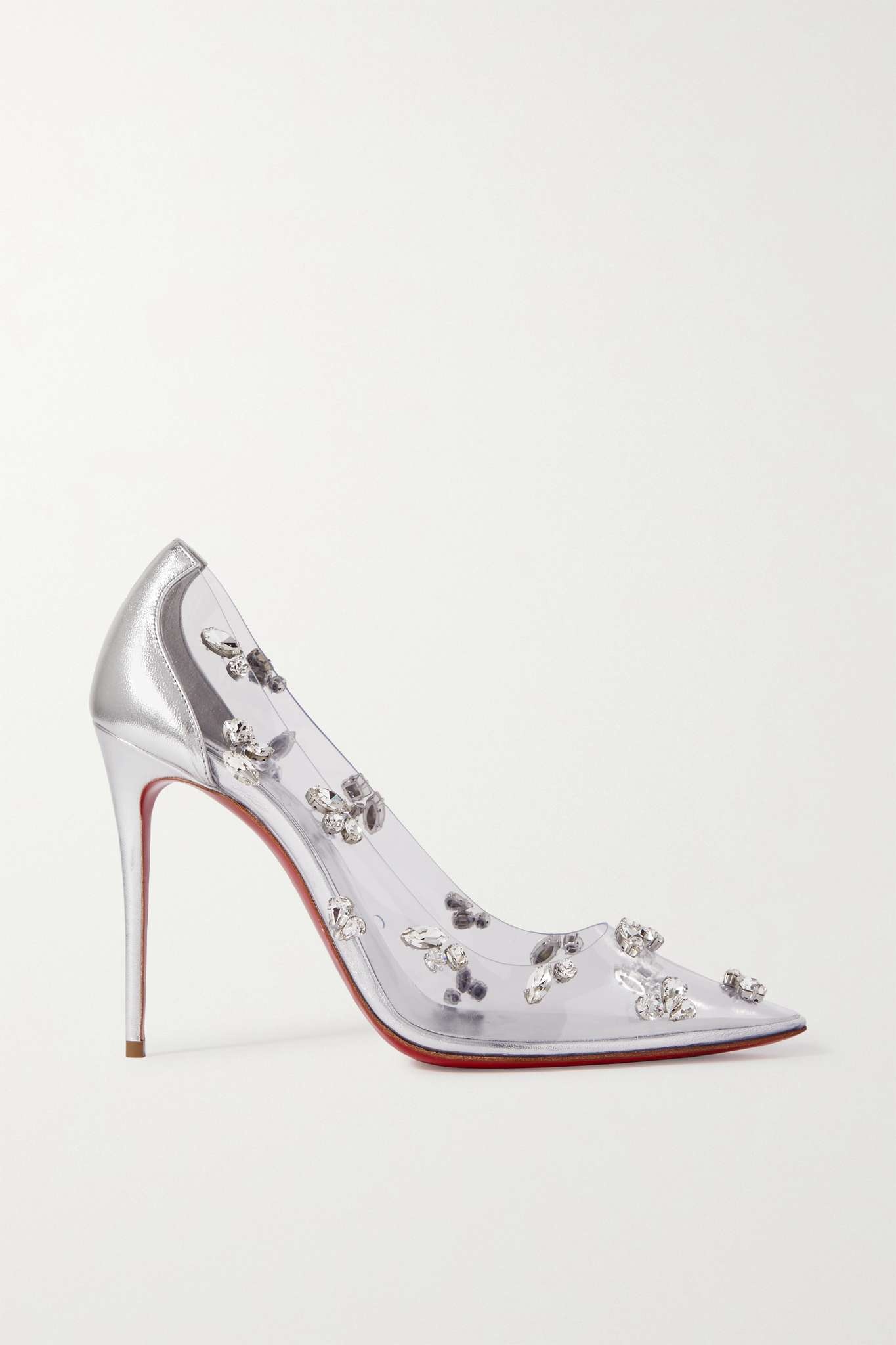 Christian Louboutin Degraqueen 100 metallic leather and