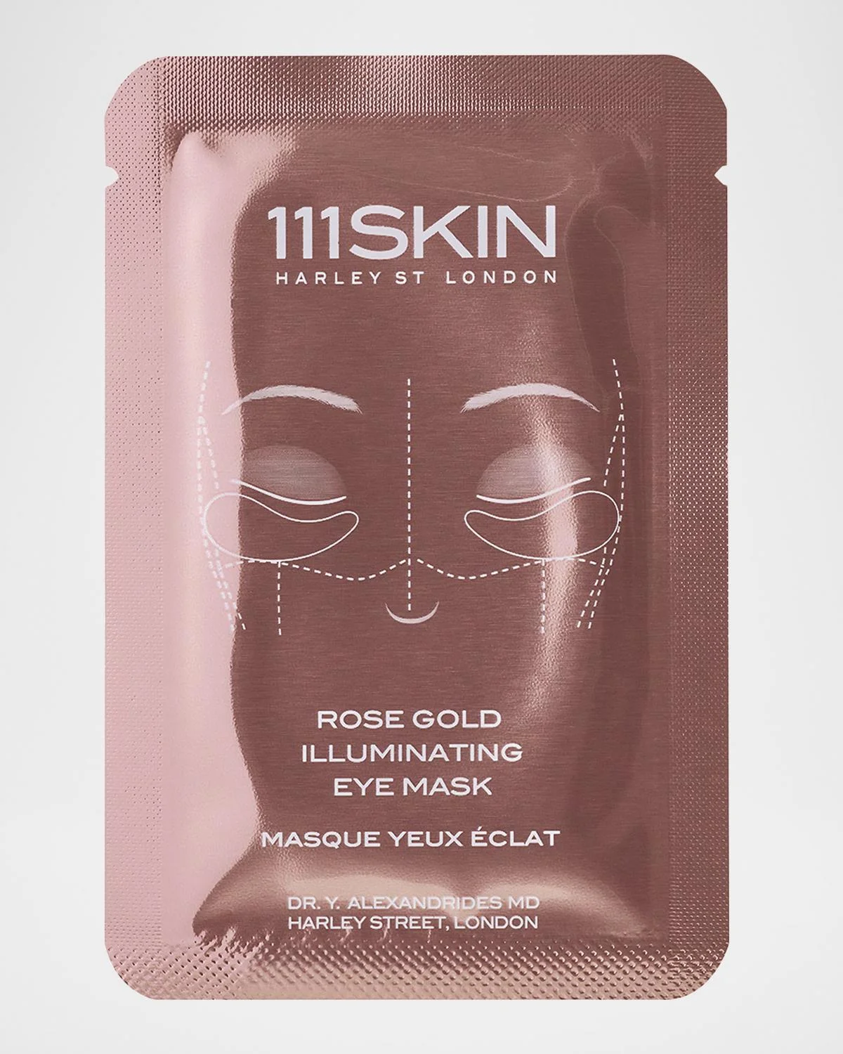 Rose Gold Illuminating Eye Mask Box, 8 Count - 1