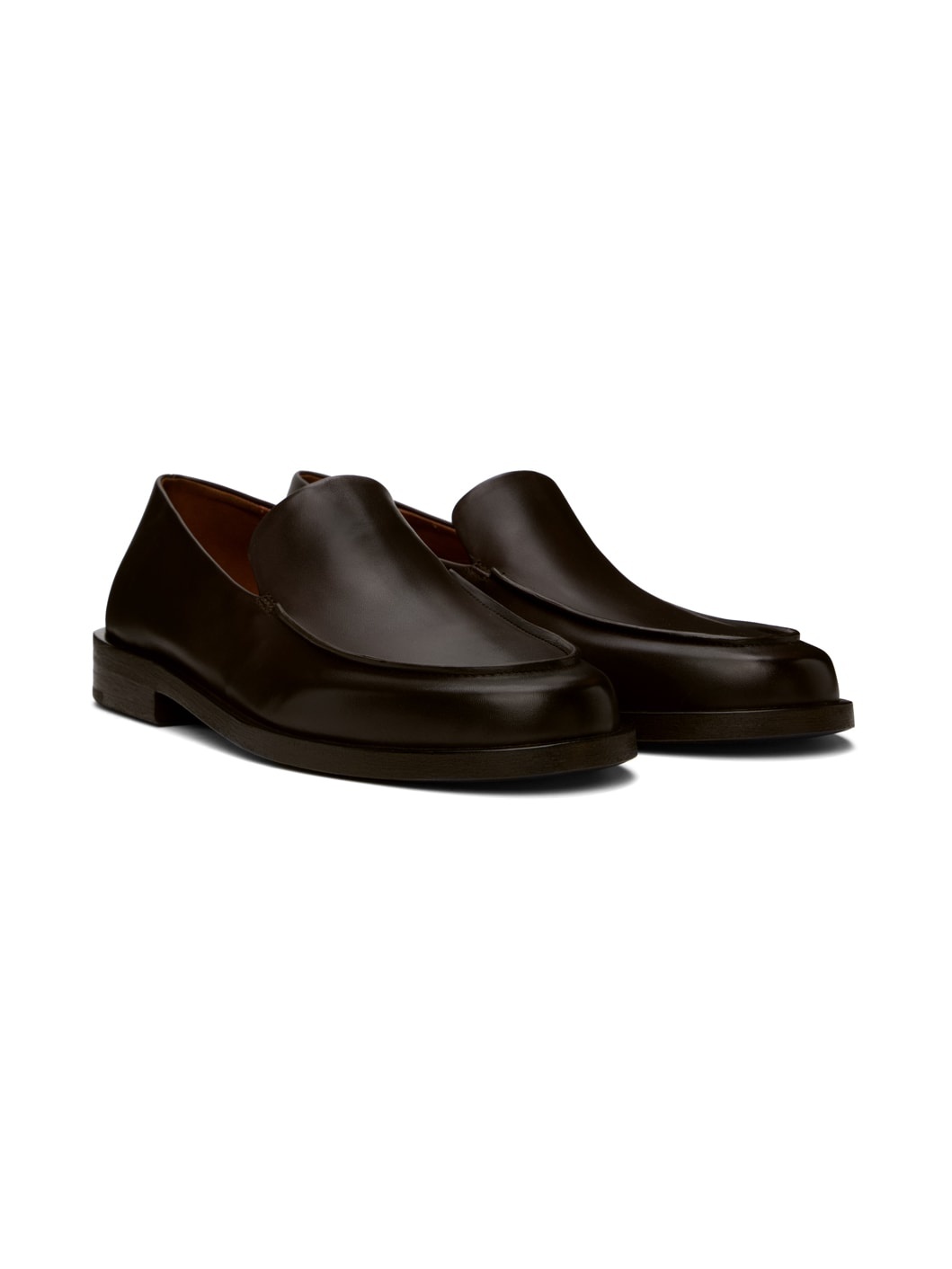 【関税込み】Marsell ブラウン Mocasso スリッポン Marsèll: ブラウン Mocasso スリッポン | SSENSE 日本