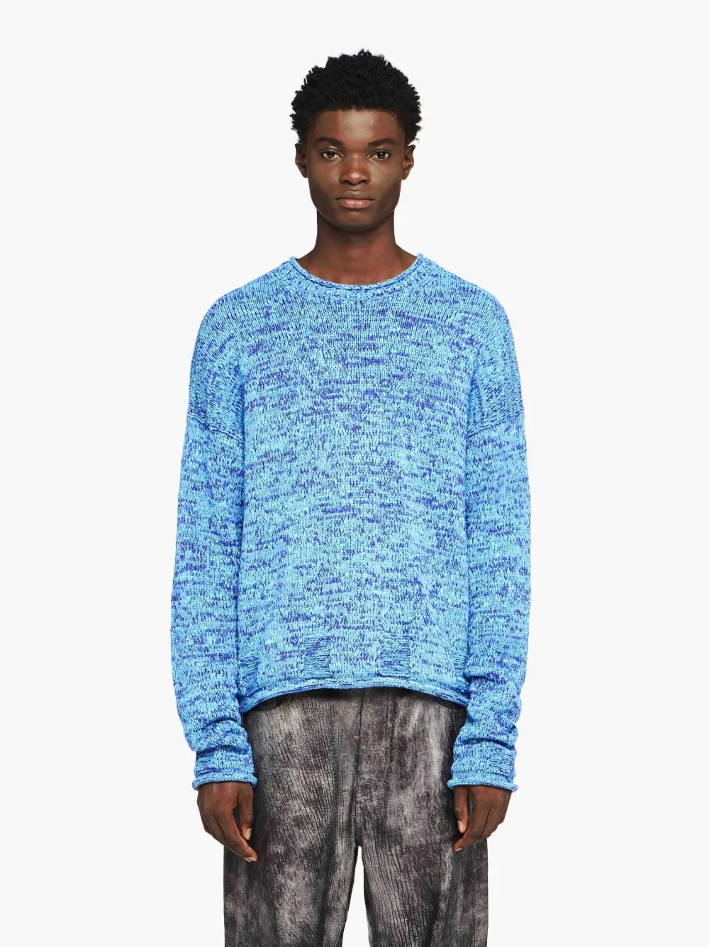 SPACE DYE CREWNECK SWEATER - 2