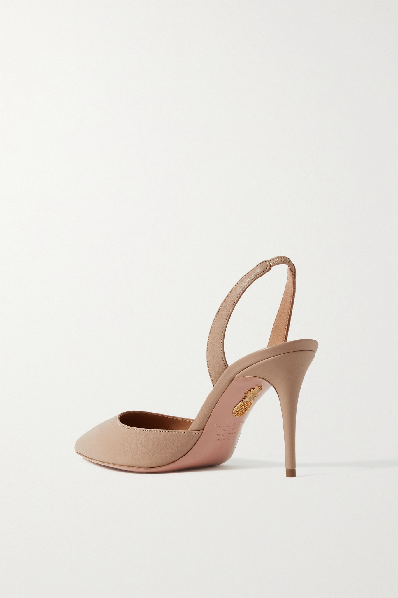 So Nude 85 leather slingback pumps - 3