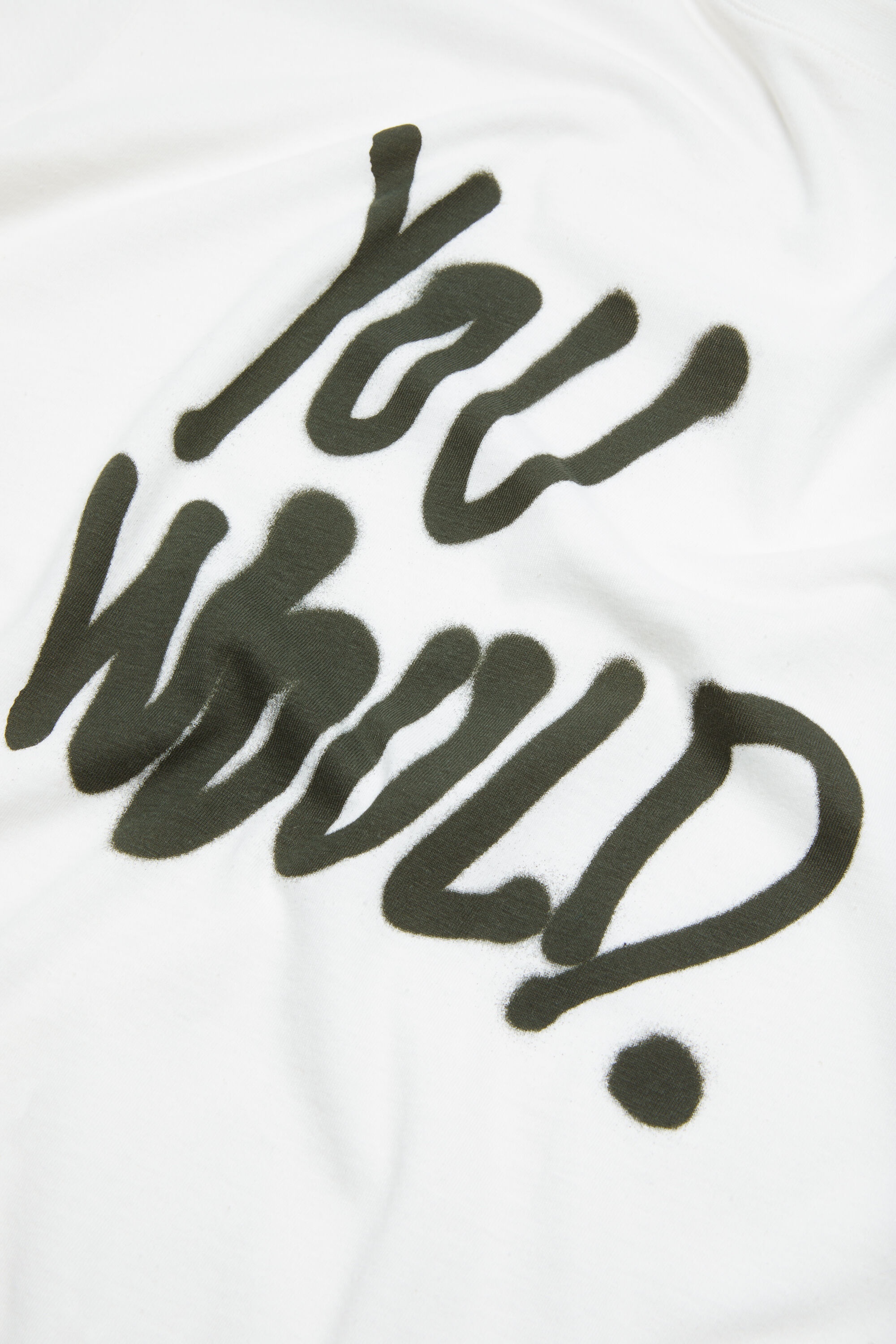 Long sleeve logo t-shirt - Relaxed fit - White - 4
