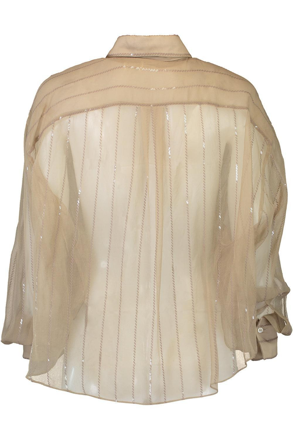 Crispy Vertical Paillette Blouse - 6